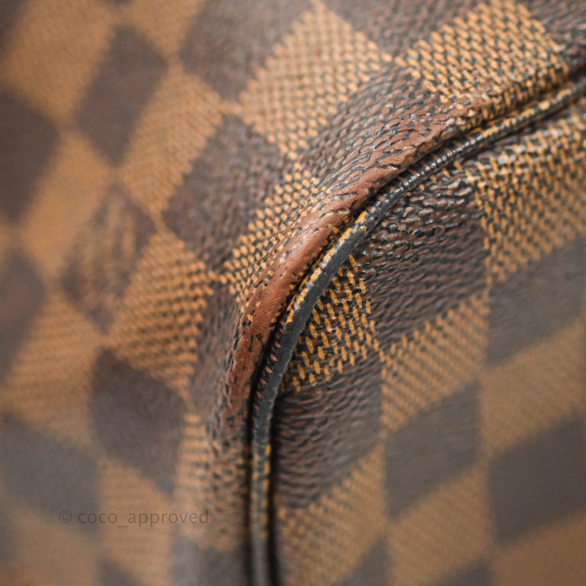 Louis Vuitton Neverfull MM Tote Bag Damier Ebene Canvas – Coco