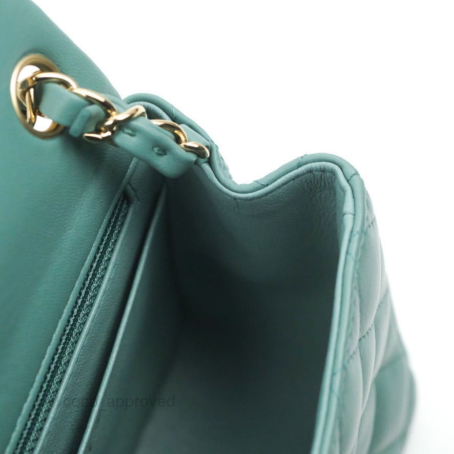 mini green chanel bag