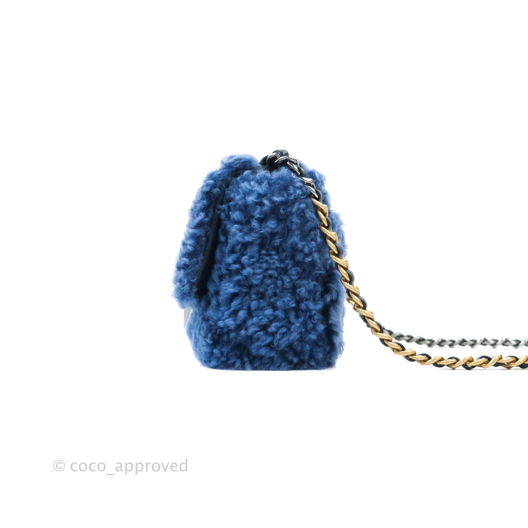 Chanel 19 Shearling blue bag – ICONICS LUXURY