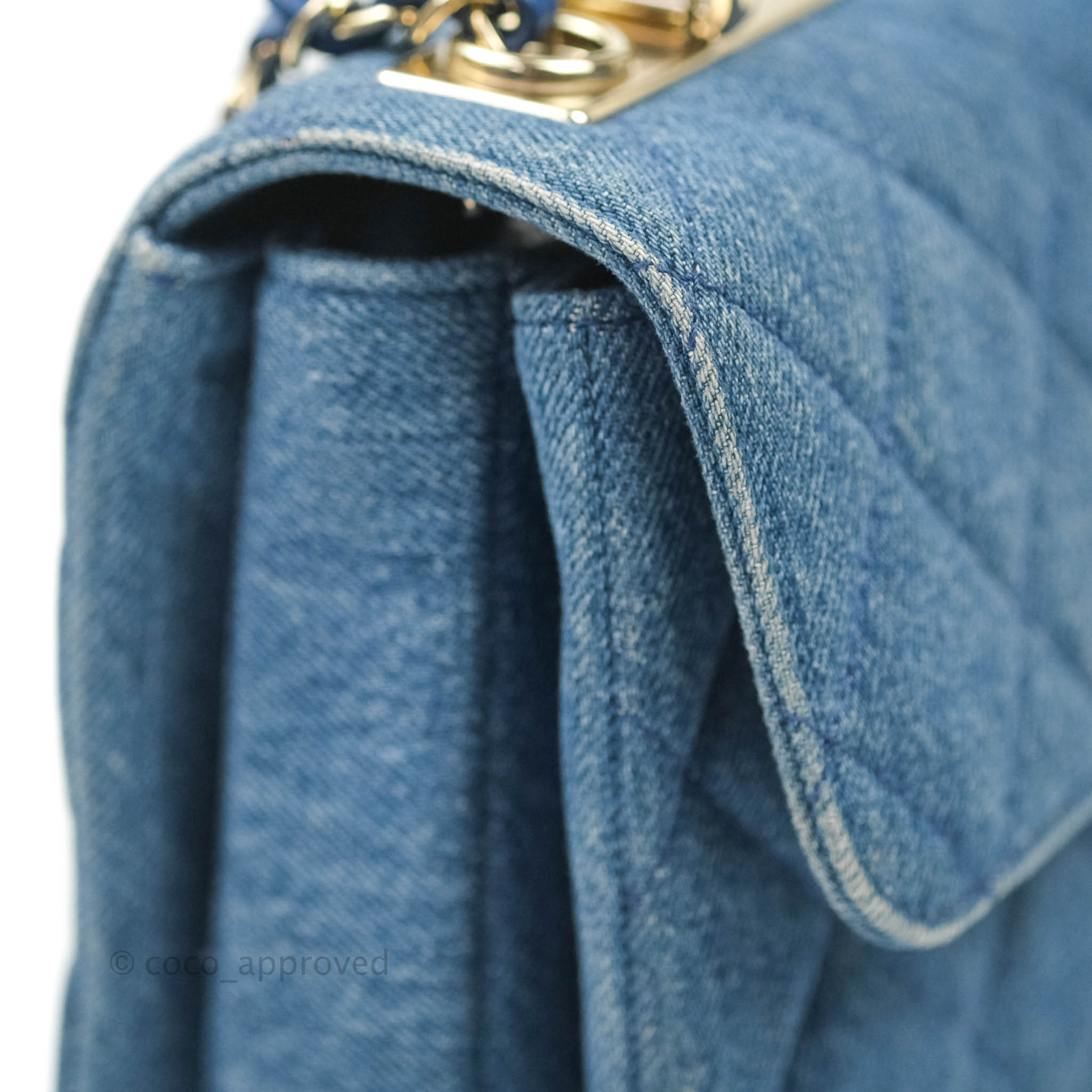 Chanel CHANEL Coco Button Denim Tops Jacket Navy P12923 – NUIR VINTAGE
