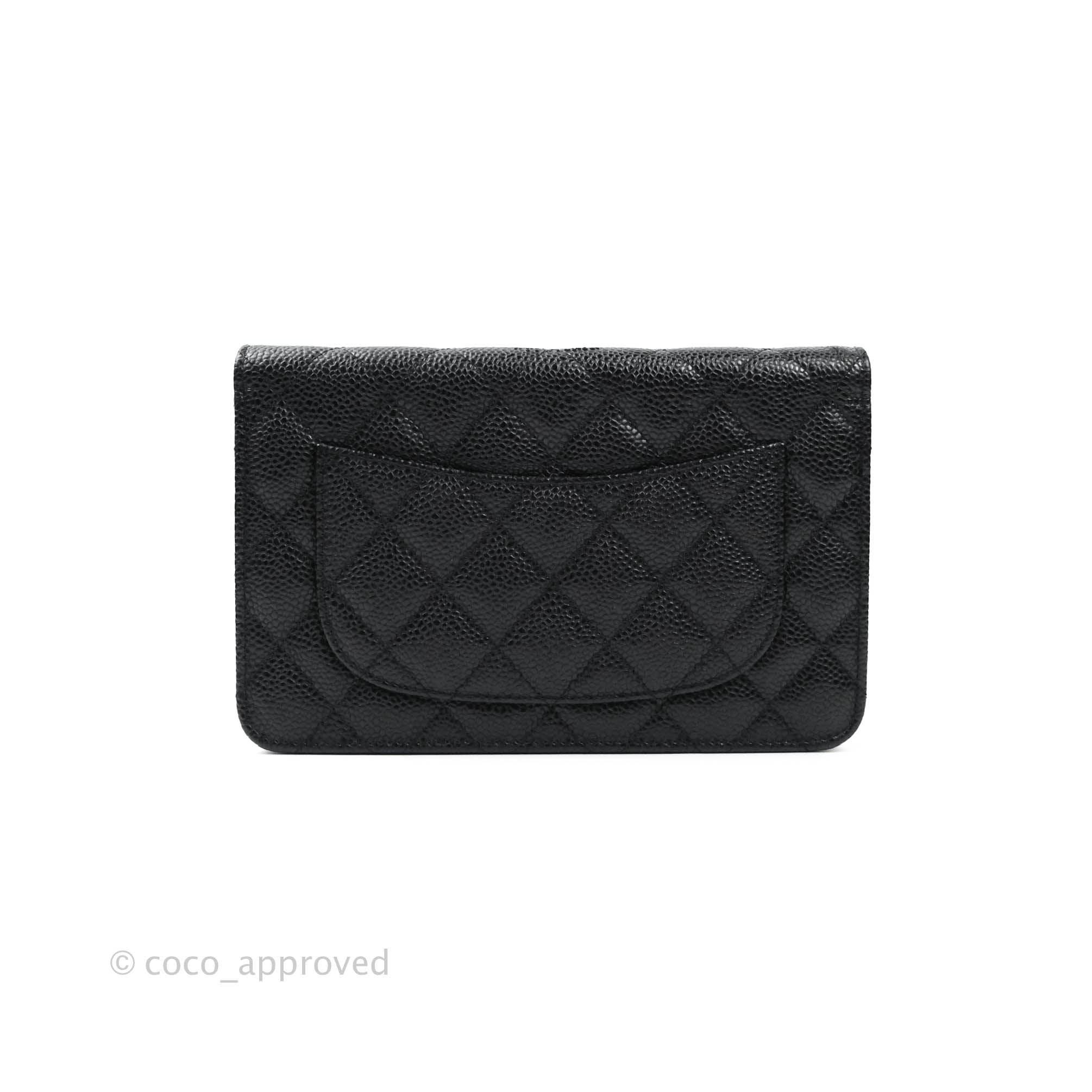 Chanel Black Caviar Classic Quilted Wallet on Chain WOC – I MISS YOU VINTAGE