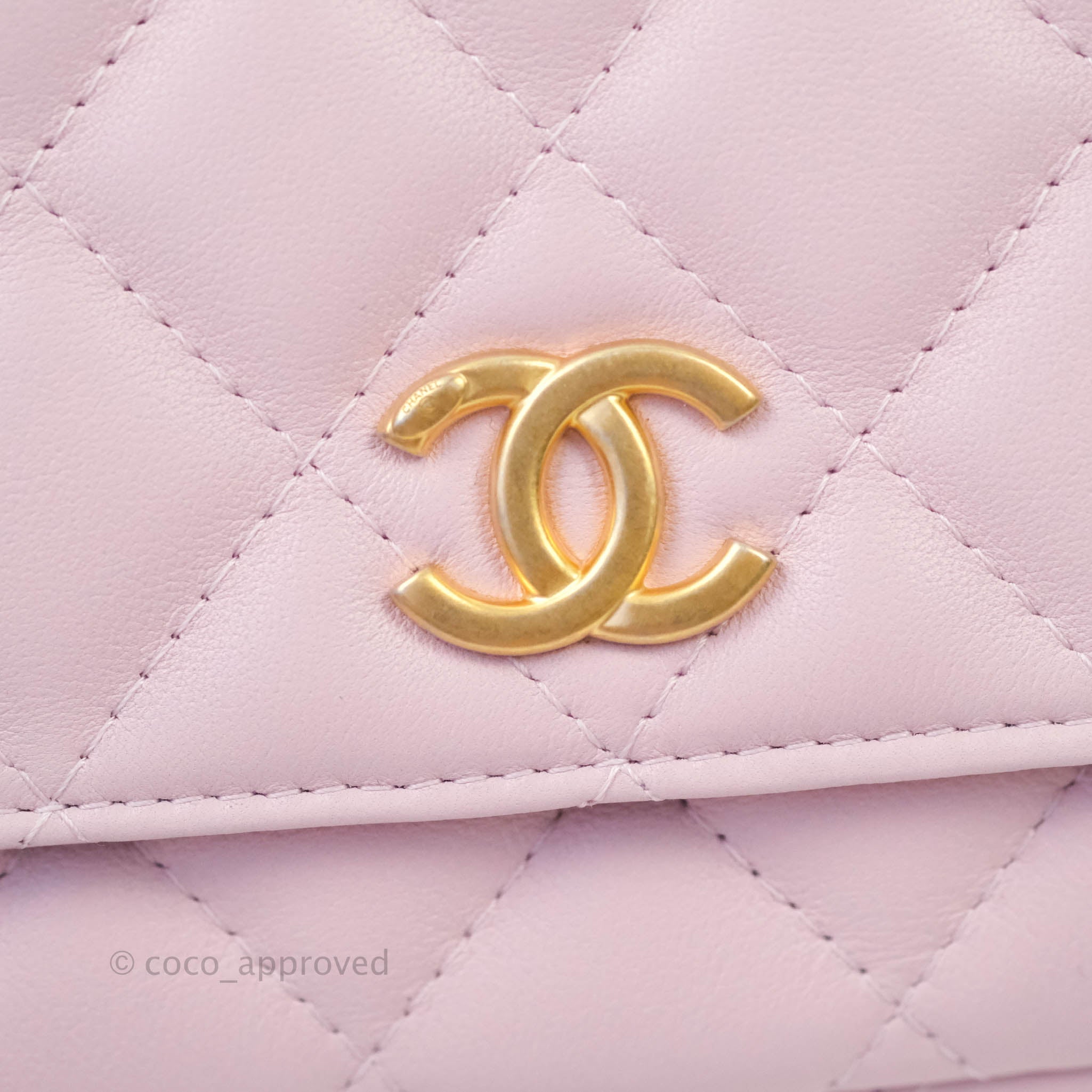 Chanel Quilted Wallet on Chain WOC Pink Caviar Gold Hardware 22S – Coco  Approved Studio
