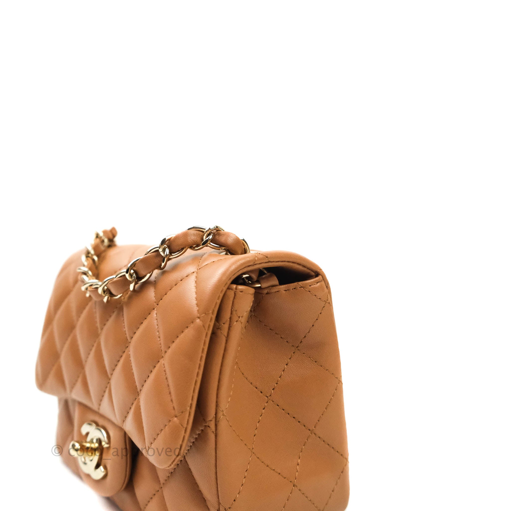 Chanel Mini Square 22S Caramel Leather, Gold Hardware, New in Box (Ships  From London) - Julia Rose Boston