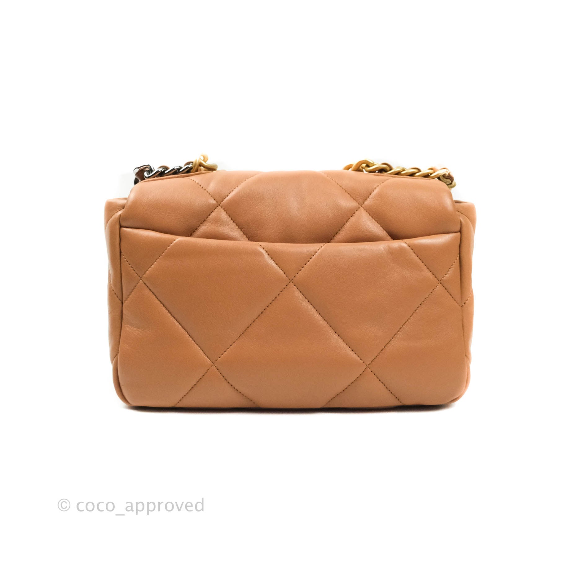 Chanel Caramel 19 flap special order at 1stDibs