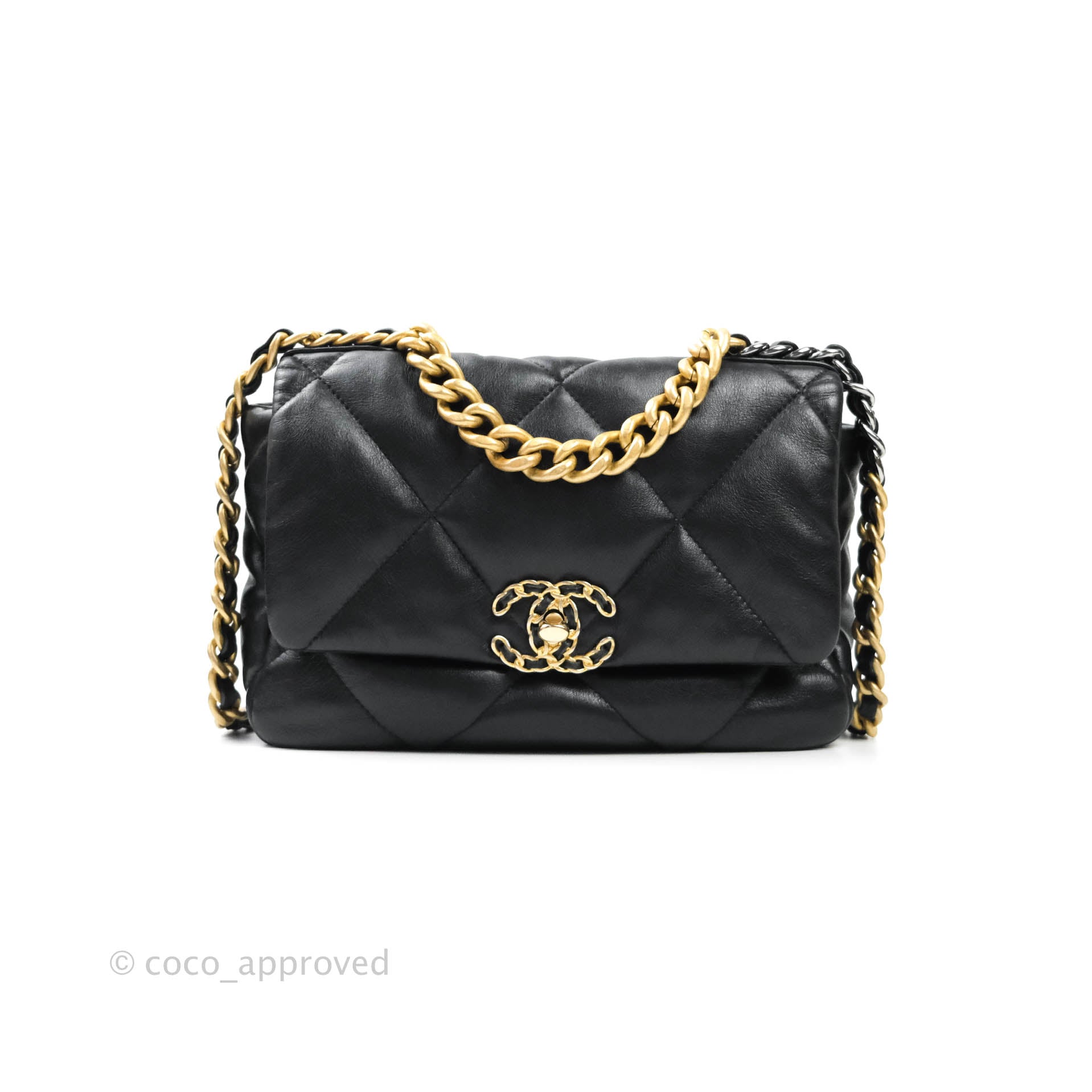 Chanel 19 Small Black Mixed Hardware – Coco Approved Studio