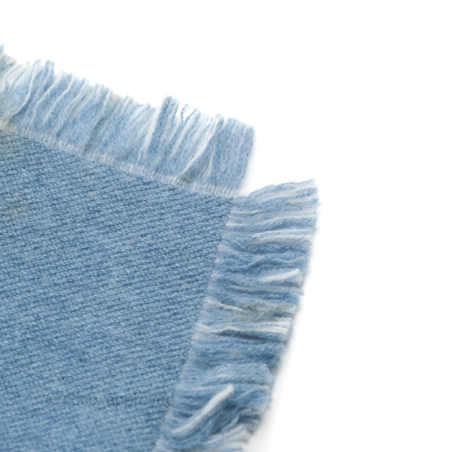 LOUIS VUITTON Wool/Cashmere Scarf Blue/Brown – Brand Off Hong Kong