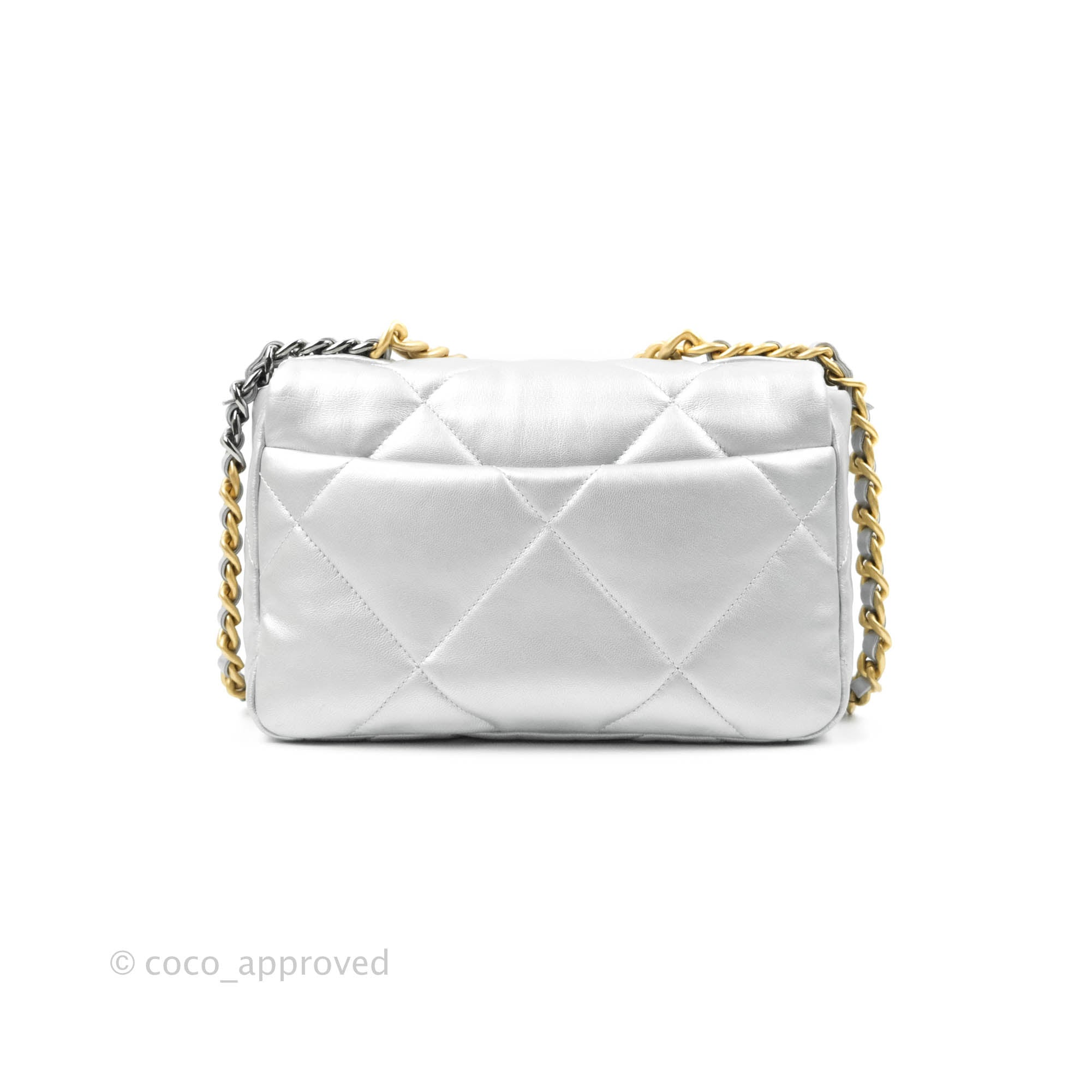 Chanel 19 Small Silver Mixed Hardware 20B – Coco Approved Studio