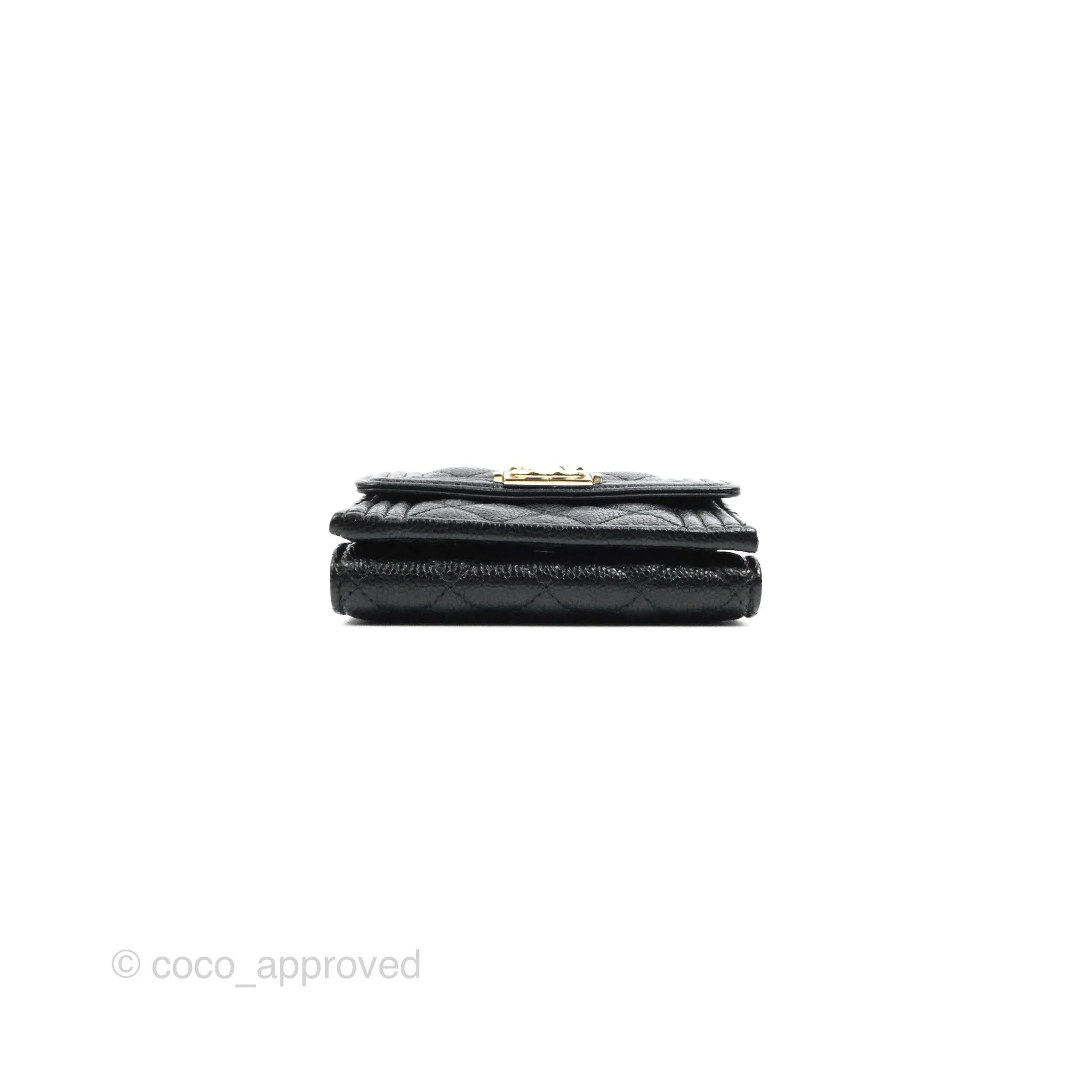 CHANEL Caviar Quilted Small Boy Clutch With Chain Black 209241