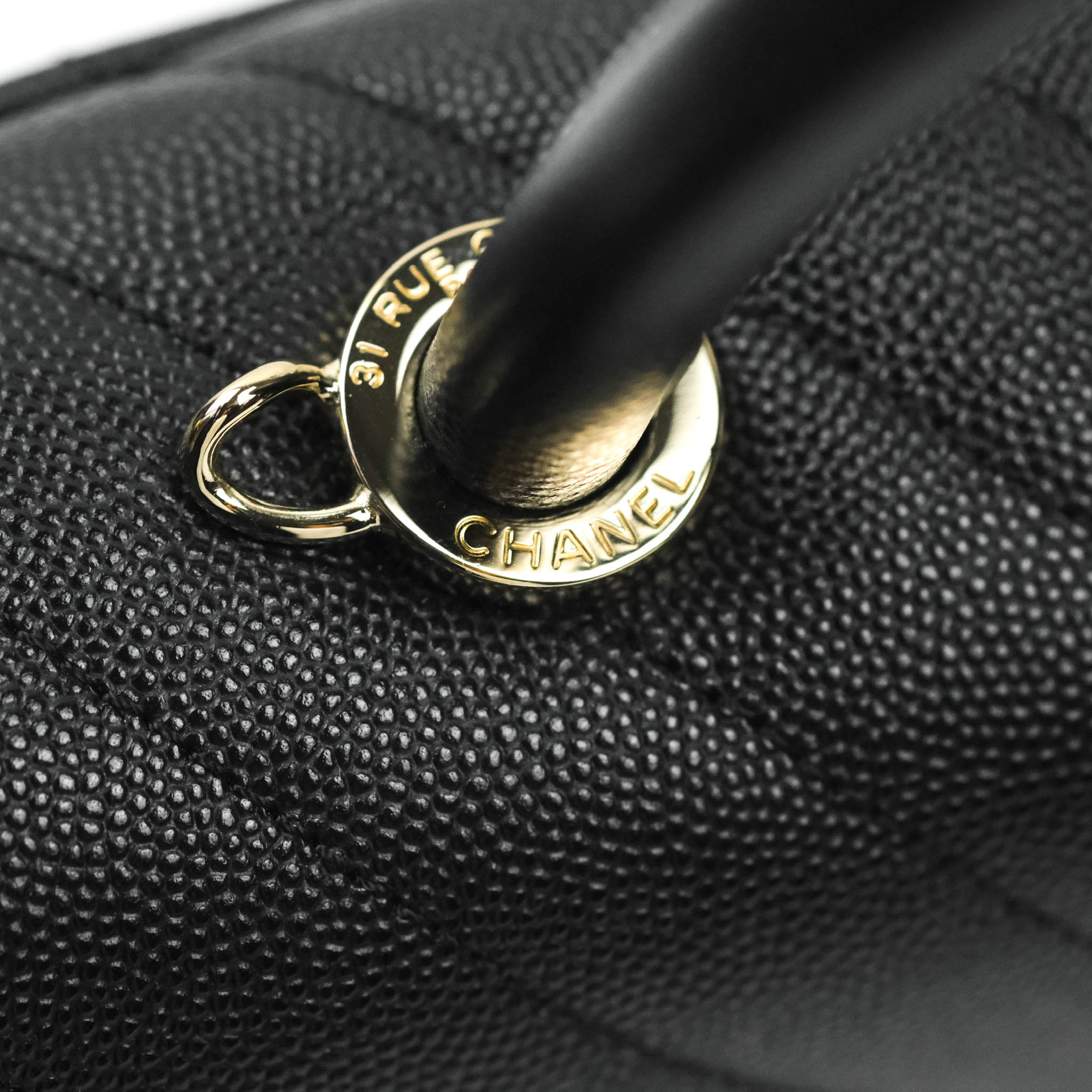 Chanel Mini (Small) Coco Handle Chevron Black Caviar Gold Hardware – Coco  Approved Studio