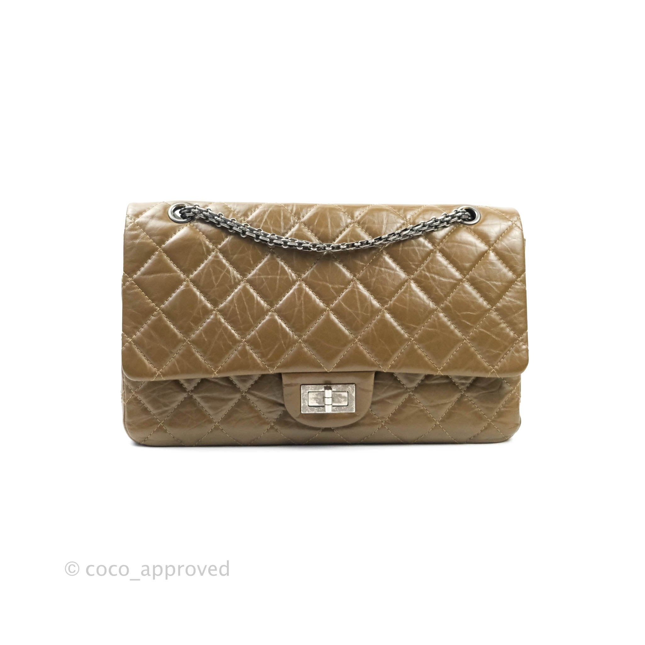 Chanel Reissue Quilted Aged Calfskin Taupe Ruthenium Hardware 227