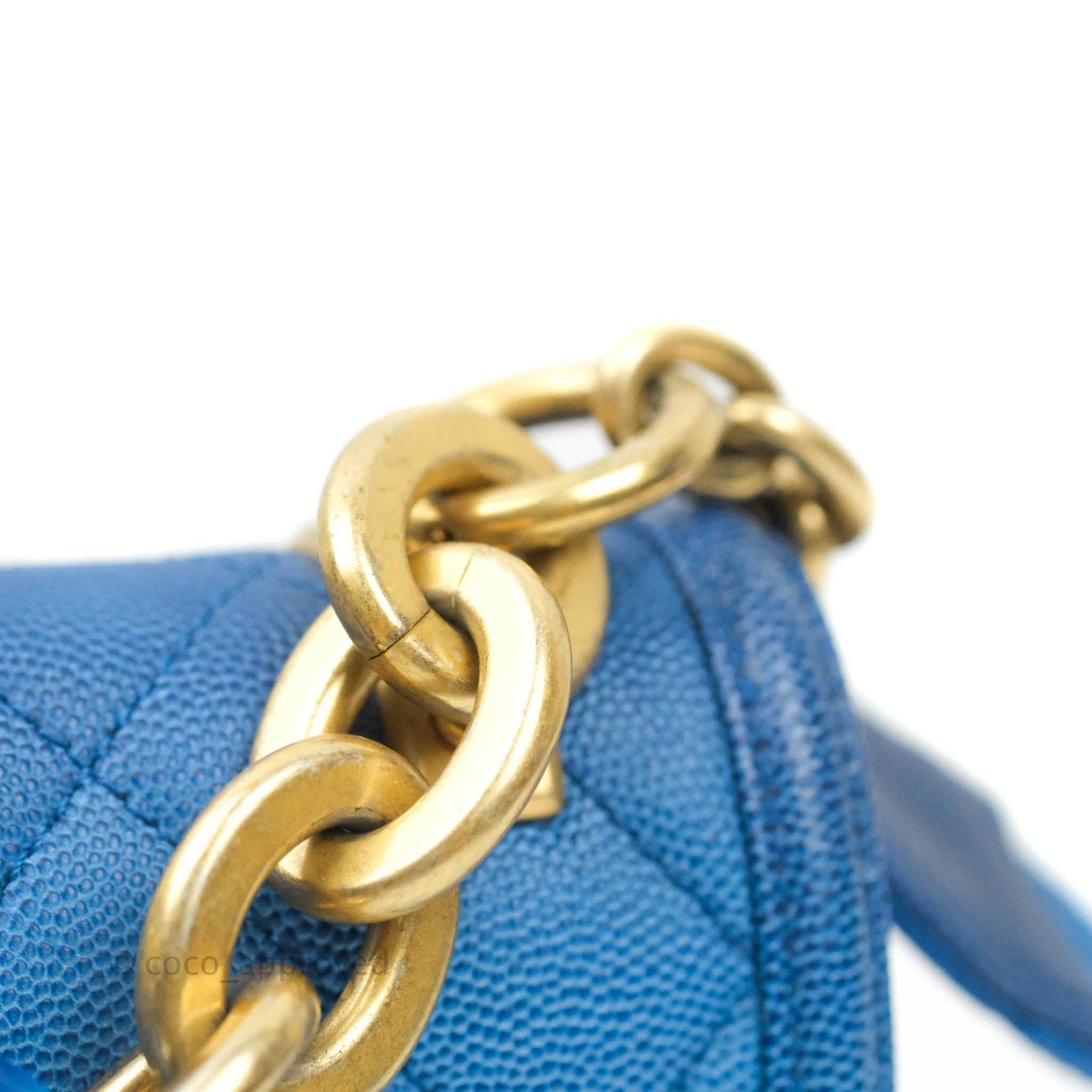 Chanel Quilted Sunset On The Sea Blue Flap Bag Caviar Aged Gold Hardwa – Coco  Approved Studio
