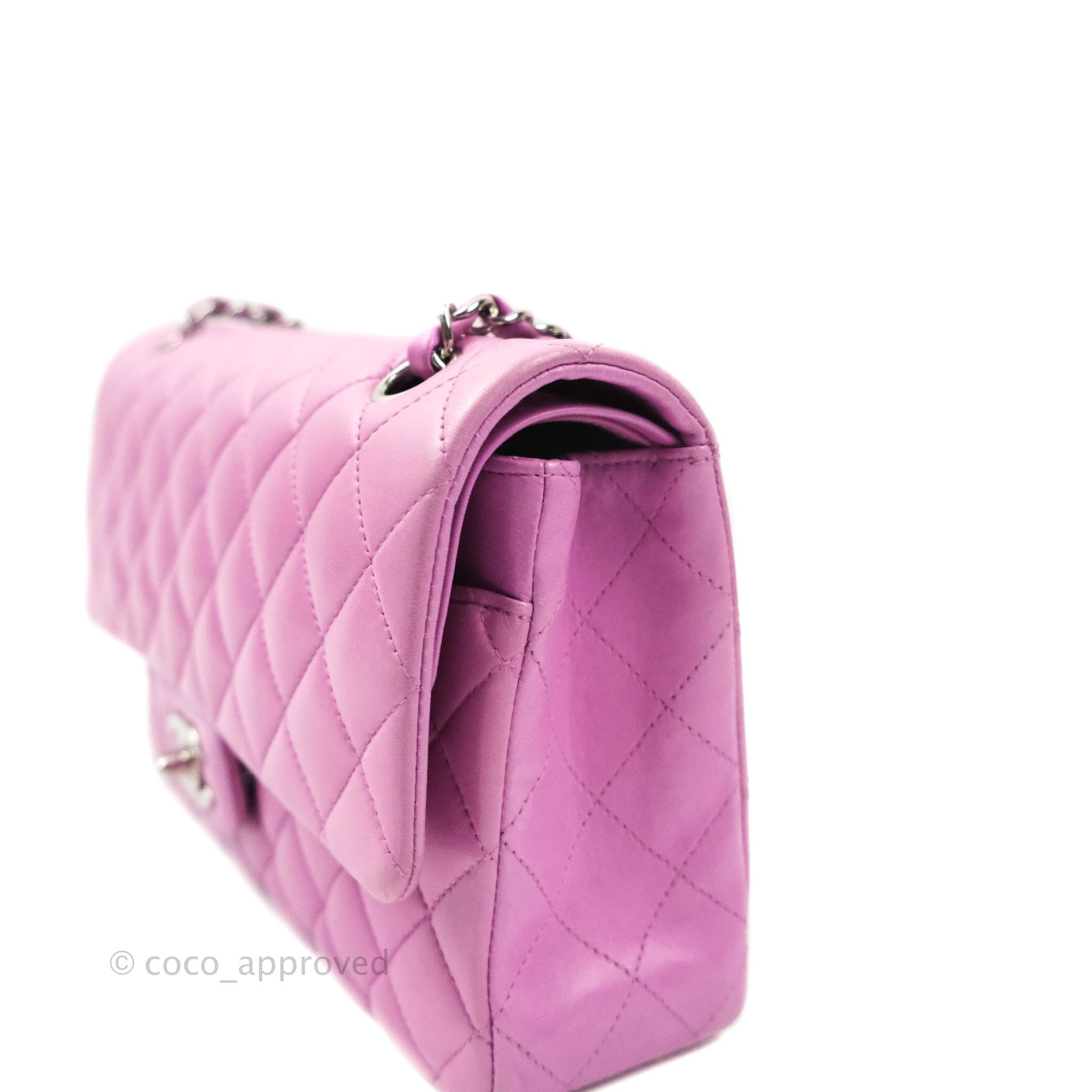 Chanel Medium 22 Bag Purple Calfskin Gold Hardware – Madison Avenue Couture