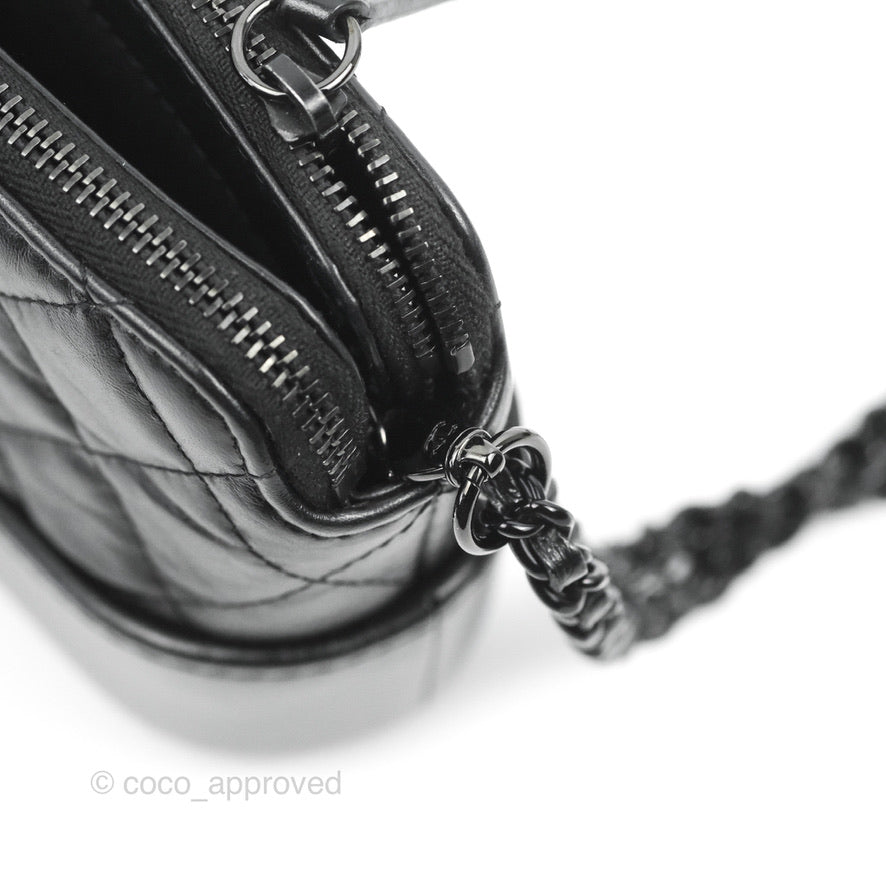 Chanel Gabrielle clutch on a chain in black and white! This is one of , Chanel Wallet On Chain