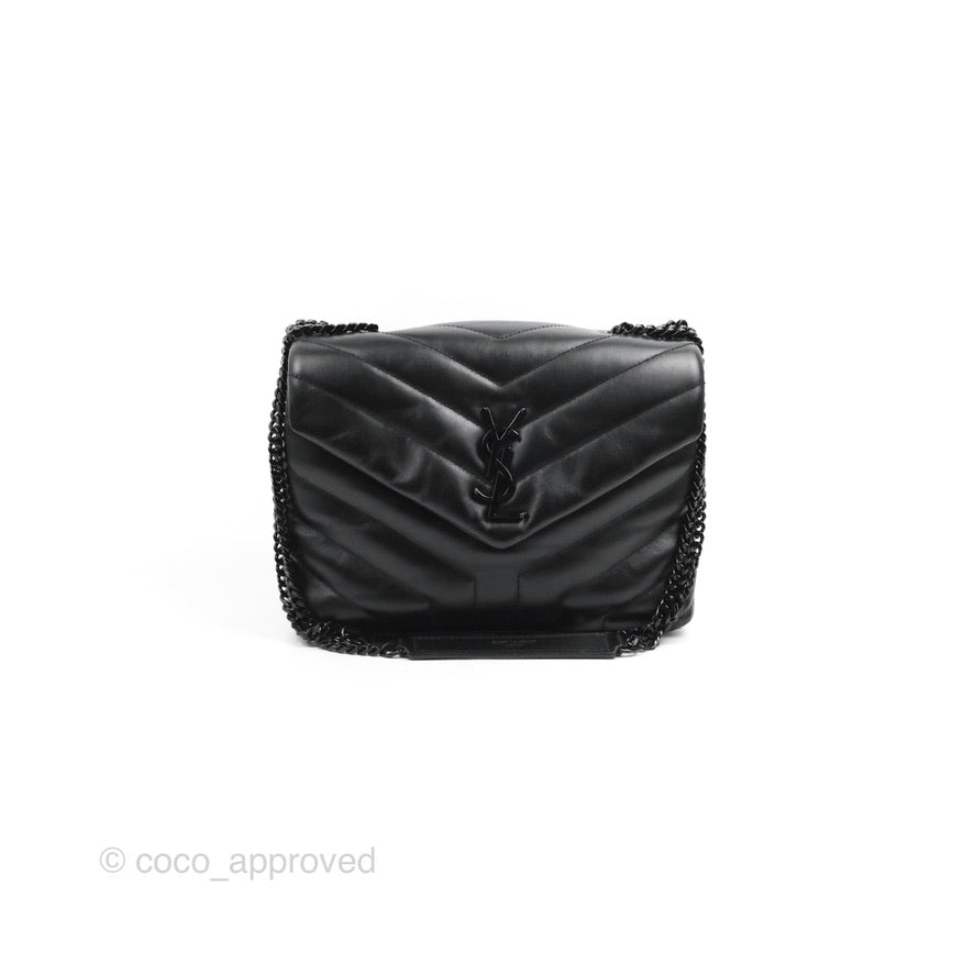 Saint Laurent Loulou Small Bag So Black Black Hardware