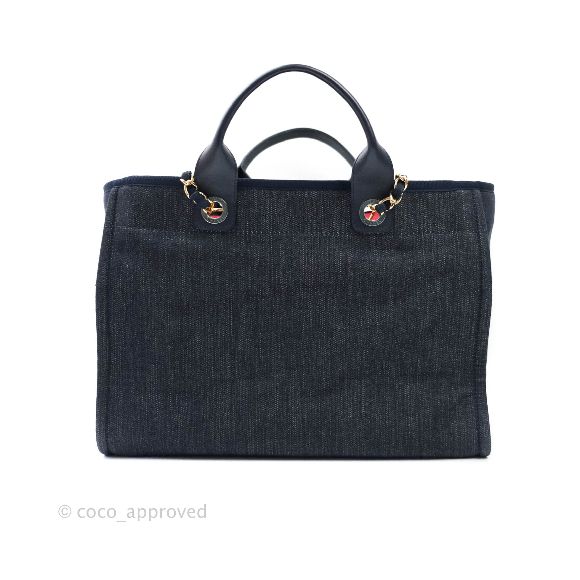 Chanel Canvas Large Deauville Tote Denim – Coco Approved Studio