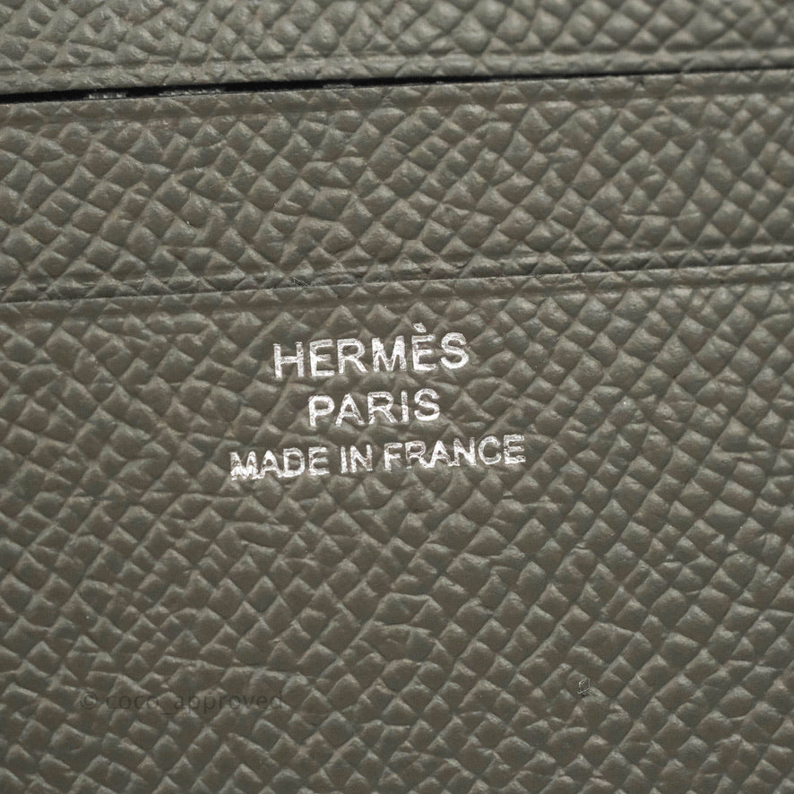 Hermès Gold Epsom Citizen Twill Card Holder