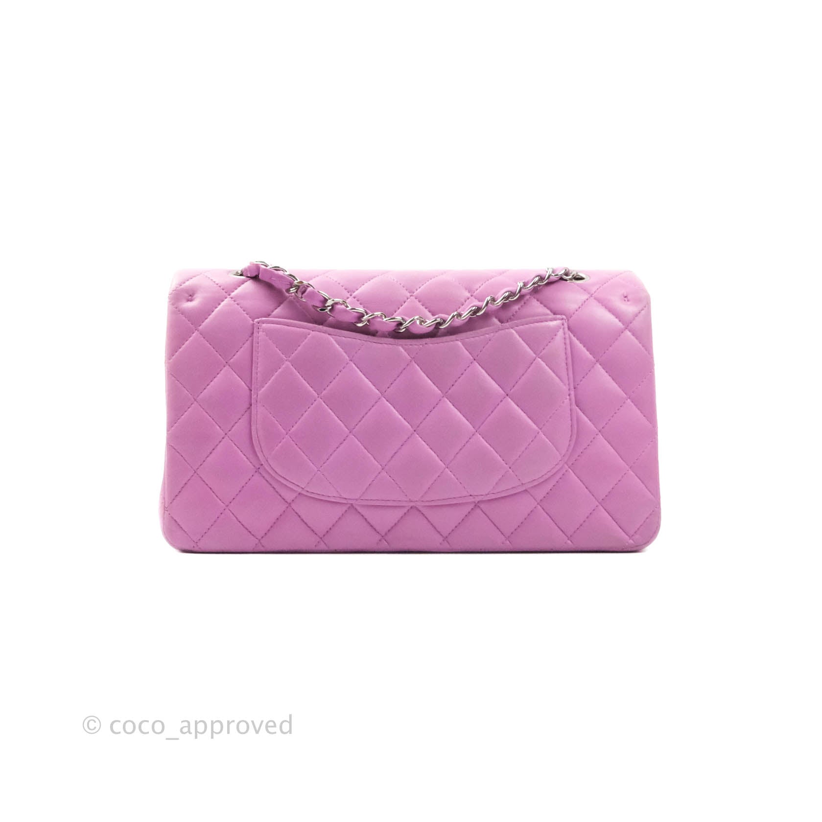2011 Chanel Lilac Quilted Lambskin Medium Classic Double Flap Bag