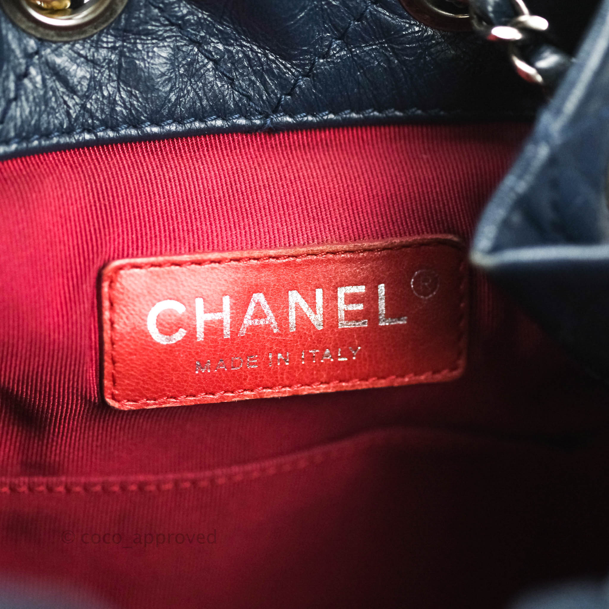 Chanel Small Gabrielle Backpack Red Aged Calfskin – Coco Approved Studio