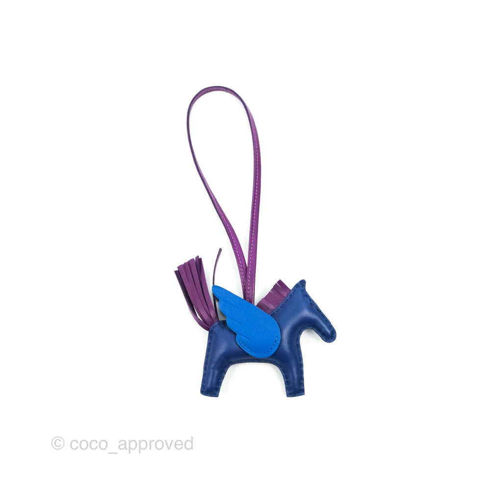 Hermès Rodeo Bag Charm PM Bleu Saphir/Violet/Bleu France