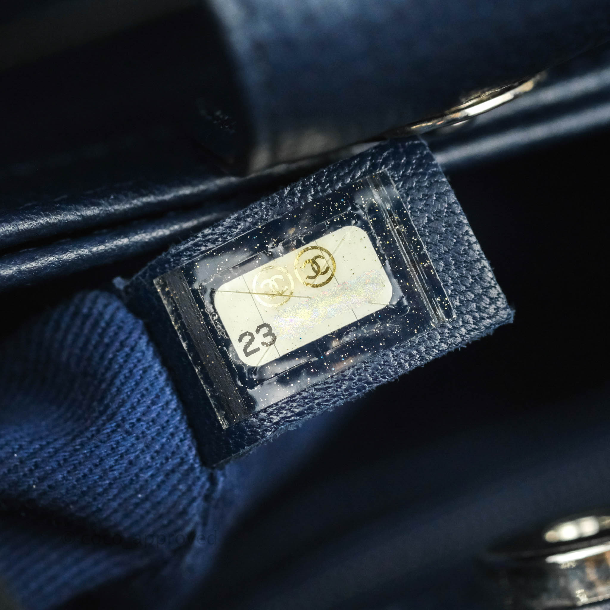 Chanel Mini Neo Executive Shopper Tote Black Grained Calfskin Navy Sil –  Coco Approved Studio