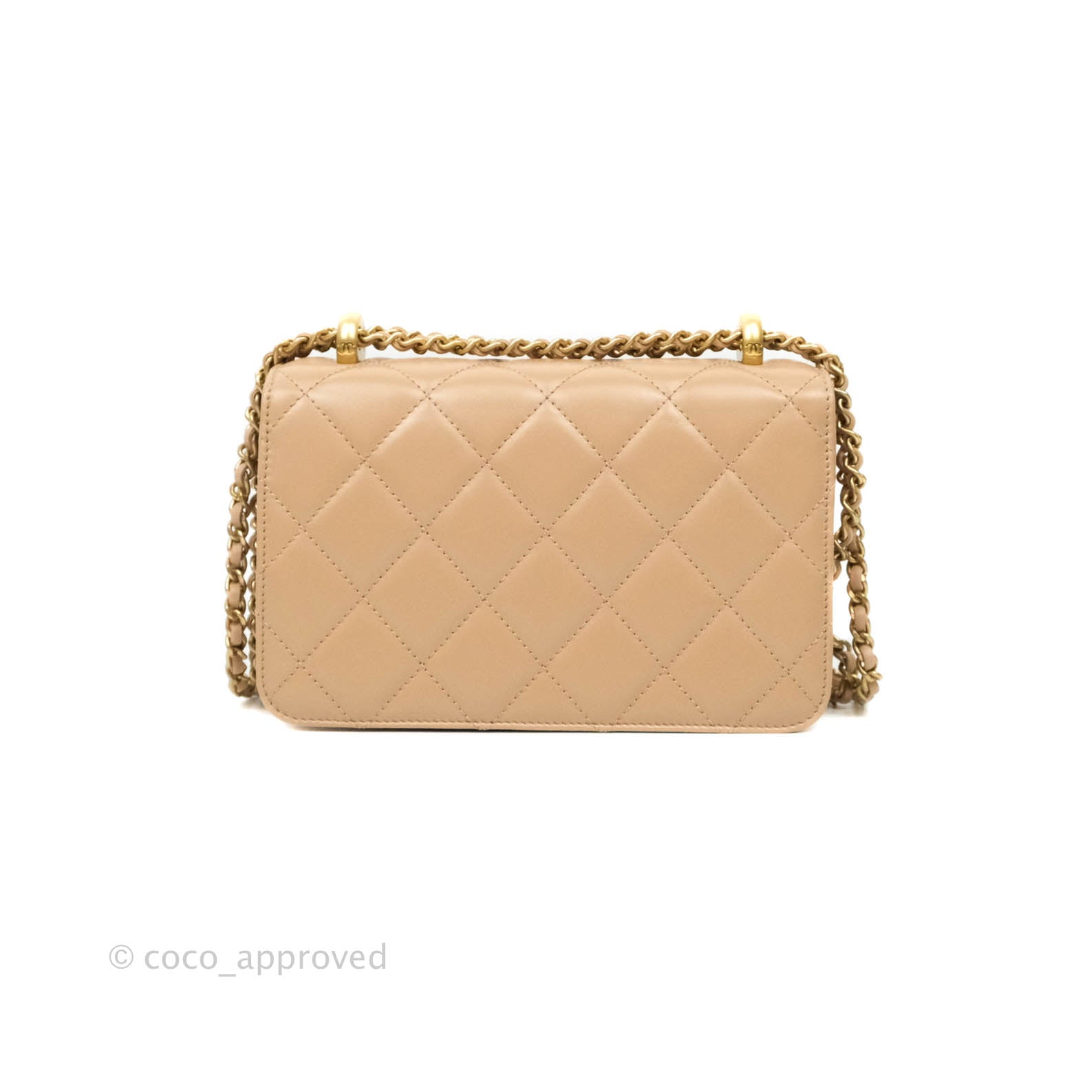 Chanel Seasonal Mini Flap Bag in Light Orange Lambskin with Gold Hardware -  SOLD