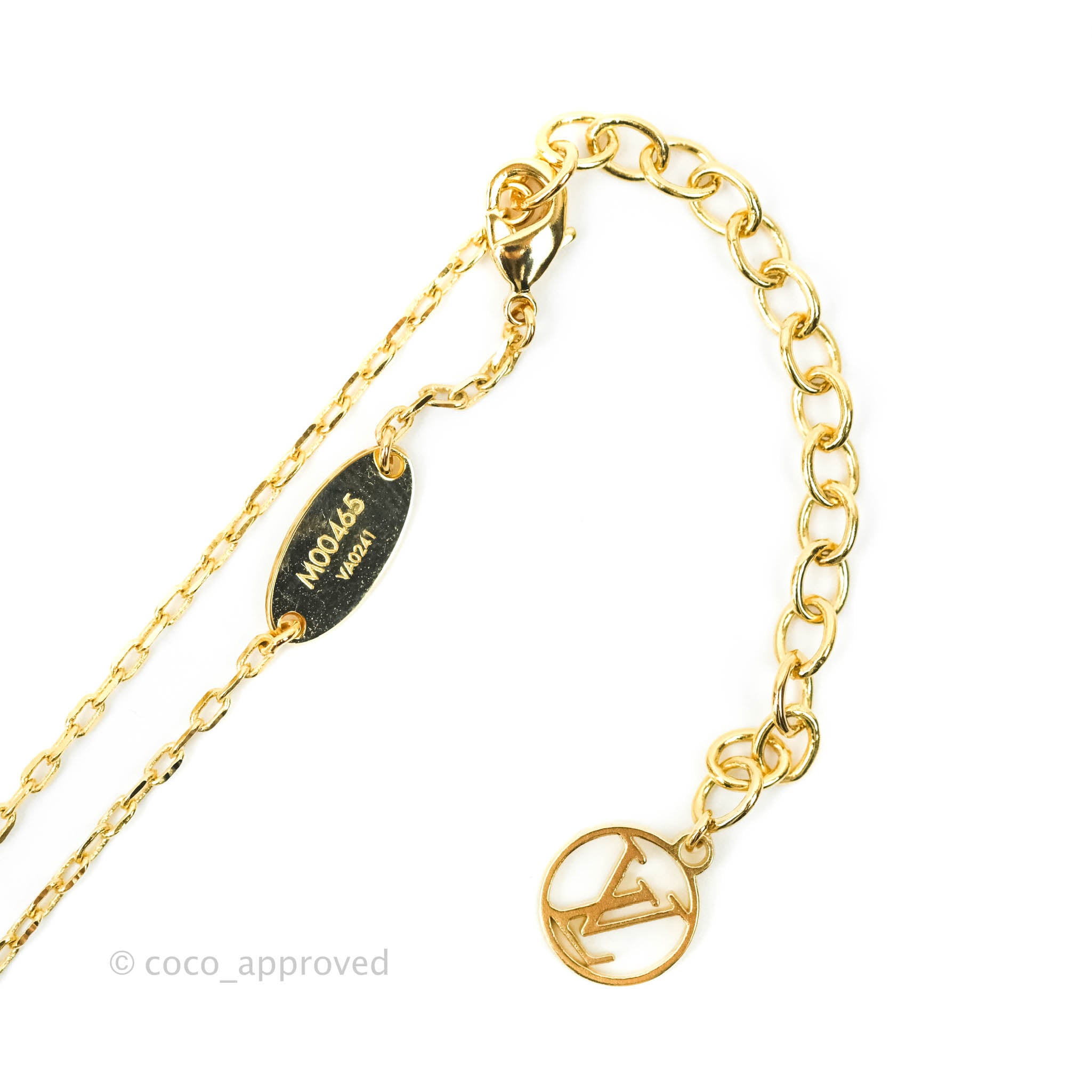 Authentic Louis Vuitton LV Fall in Love Gold Heart Bangle limited