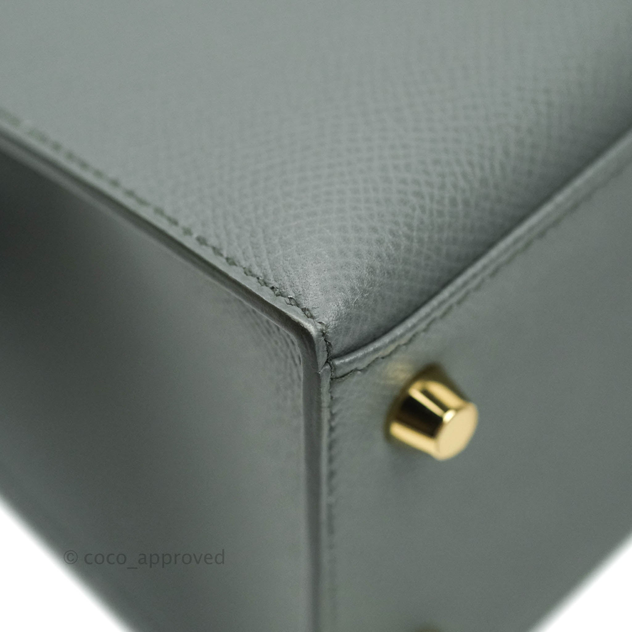 Hermes Kelly Sellier 20 Vert Amande Epsom Gold Hardware – Madison
