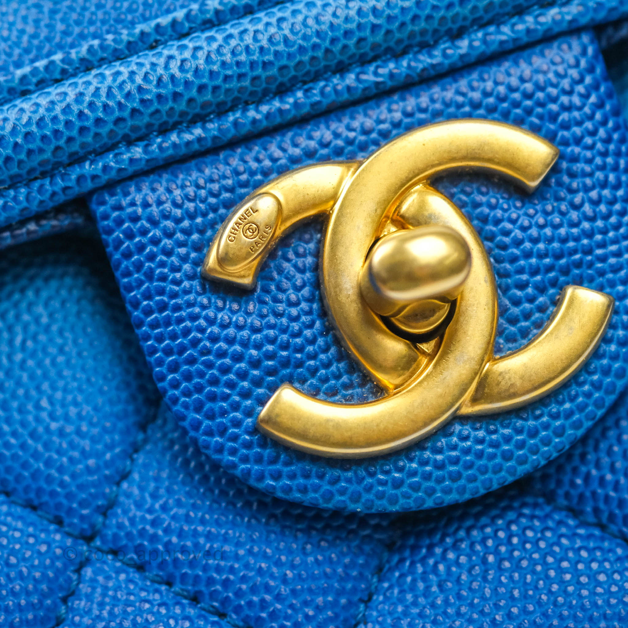 Chanel Quilted Sunset On The Sea Blue Flap Bag Caviar Aged Gold Hardwa – Coco  Approved Studio