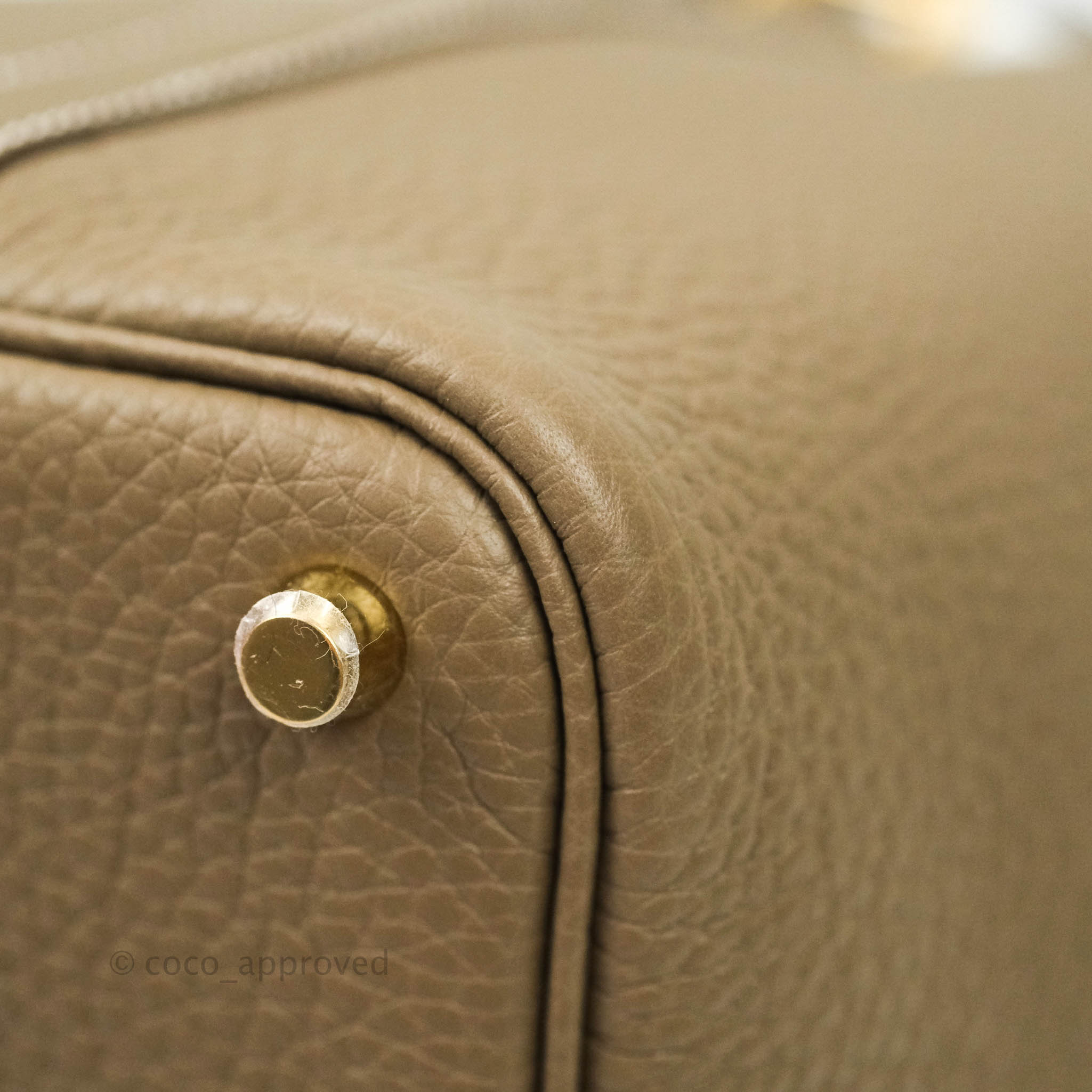 Hermès Etoupe Clemence Picotin Lock 18 Gold Hardware, 2021