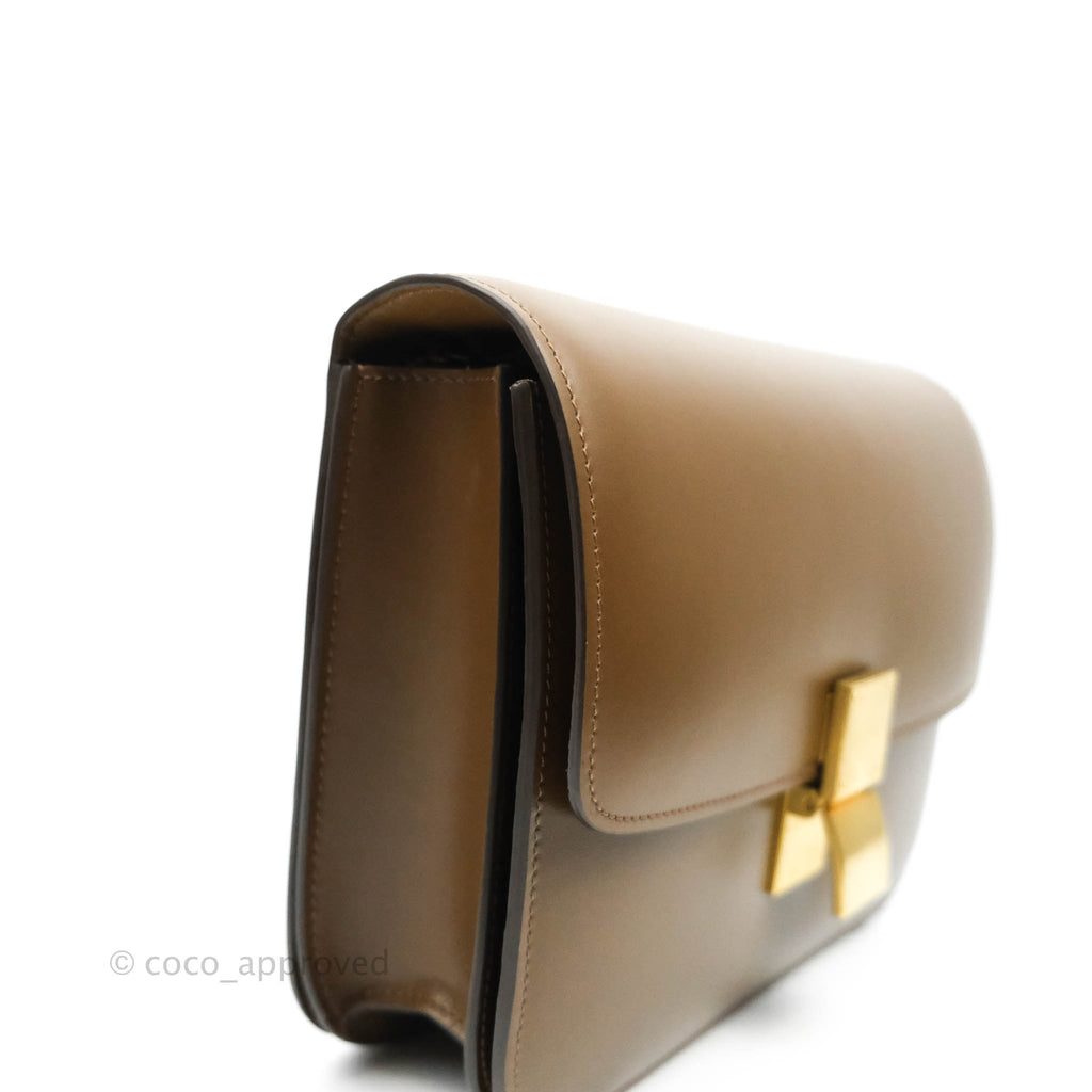 Celine Medium Classic Box Flap Caramel Calfskin