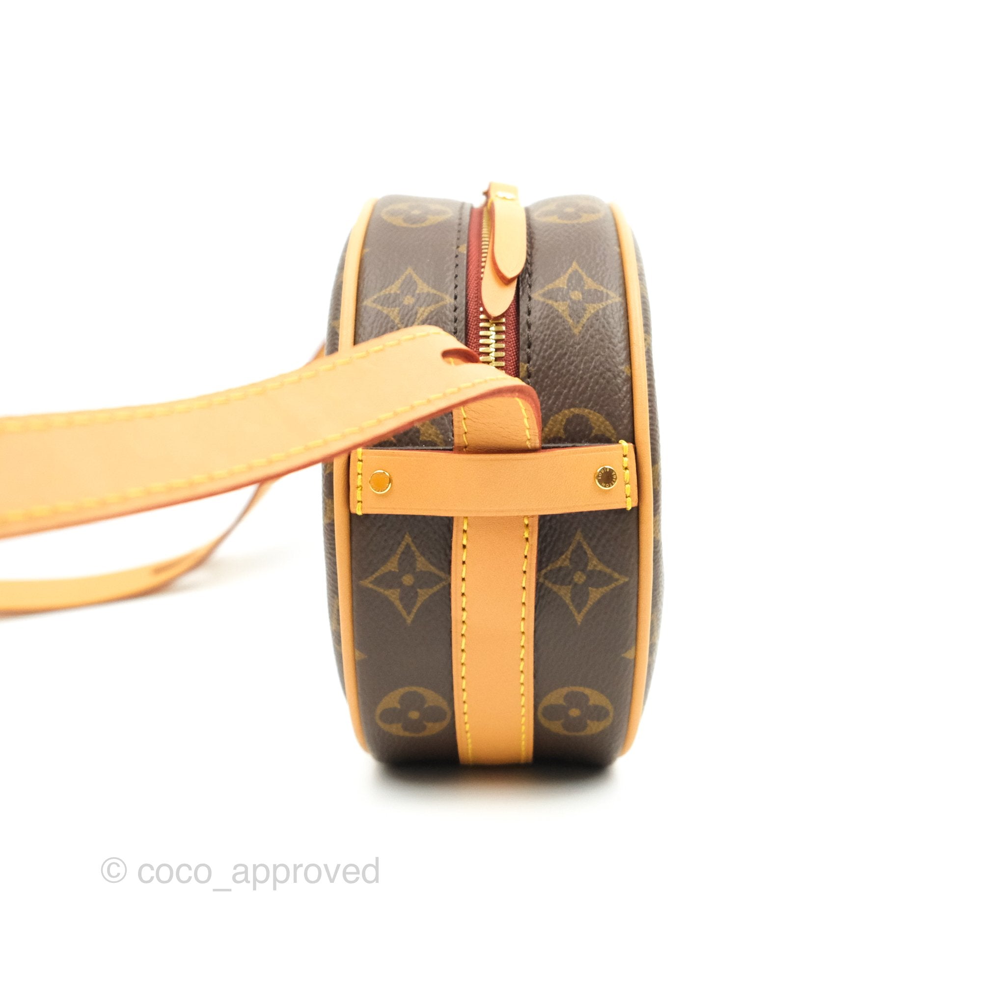Louis Vuitton Monogram Canvas Petite Boite Chapeau Cross-body Bag with Gold Hardware