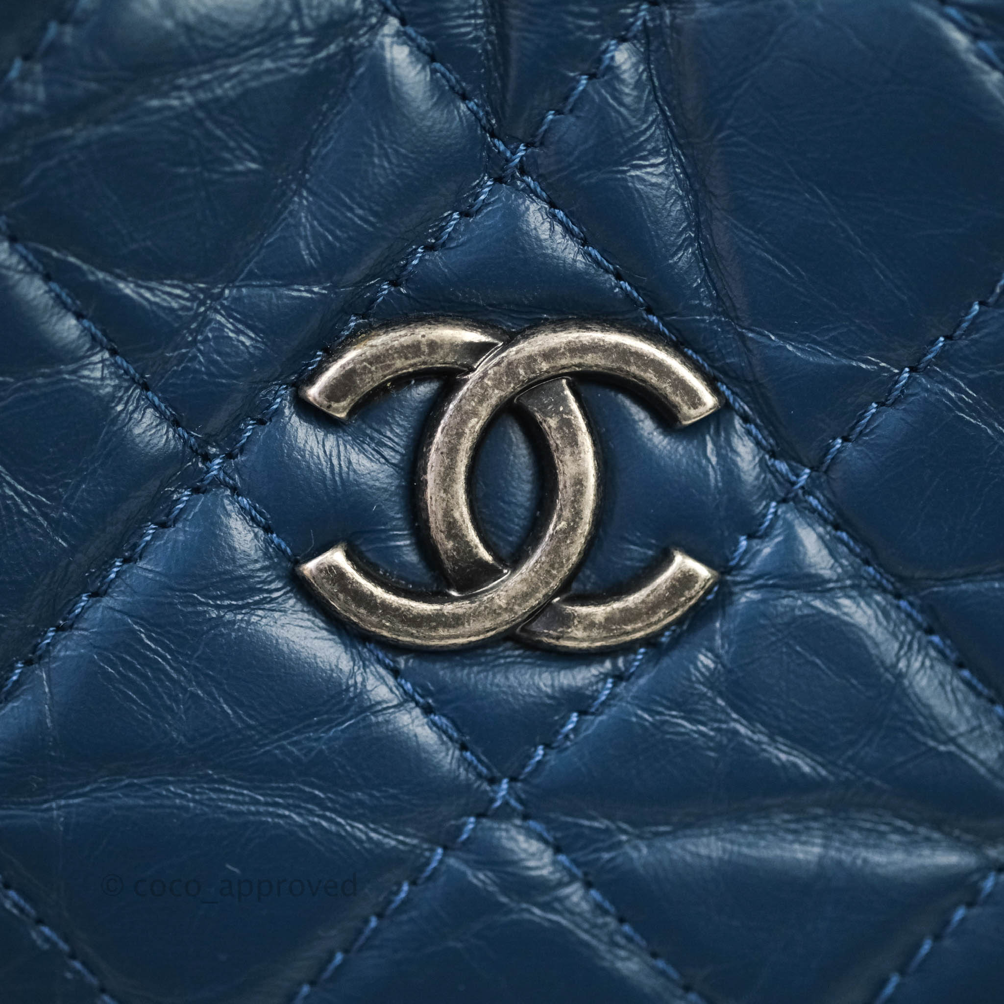 Chanel Gabrielle Backpack White Calfskin Black Base⁣ – Coco Approved Studio