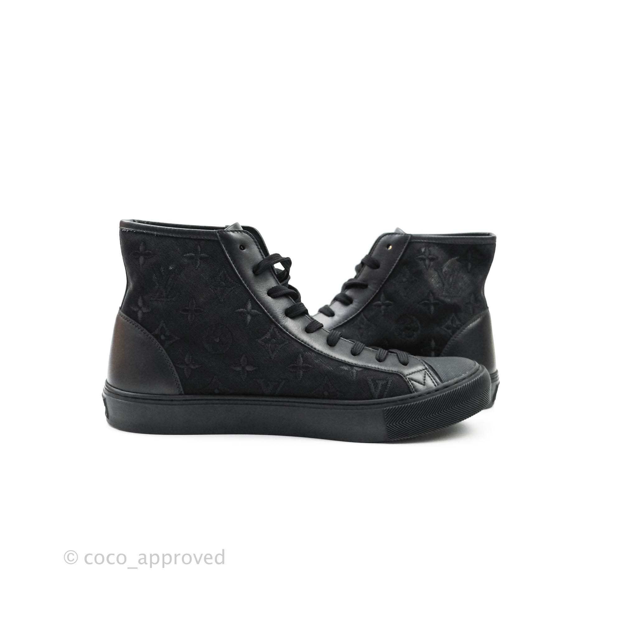Louis Vuitton Stellar Sneaker Black Leather ref.241034 - Joli Closet