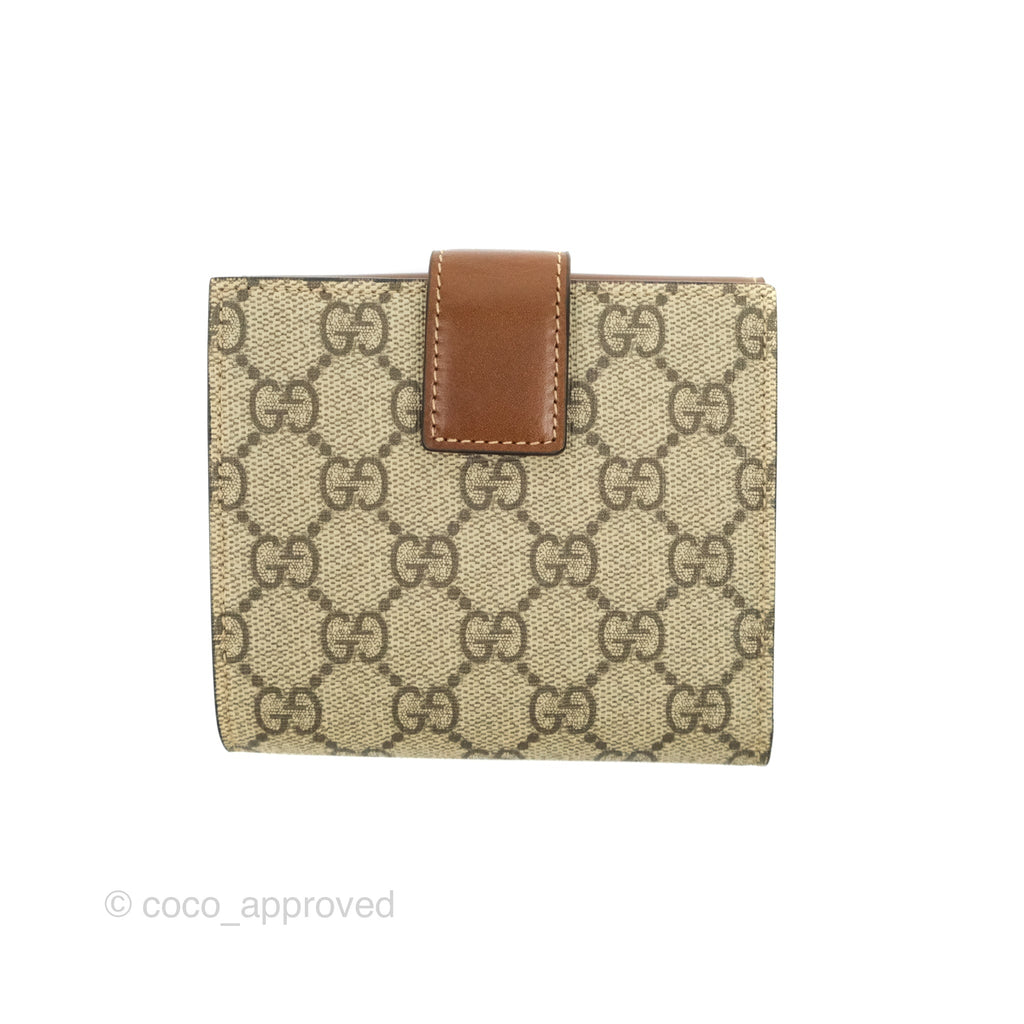 Gucci GG Monogram Brown Canvas Wallet