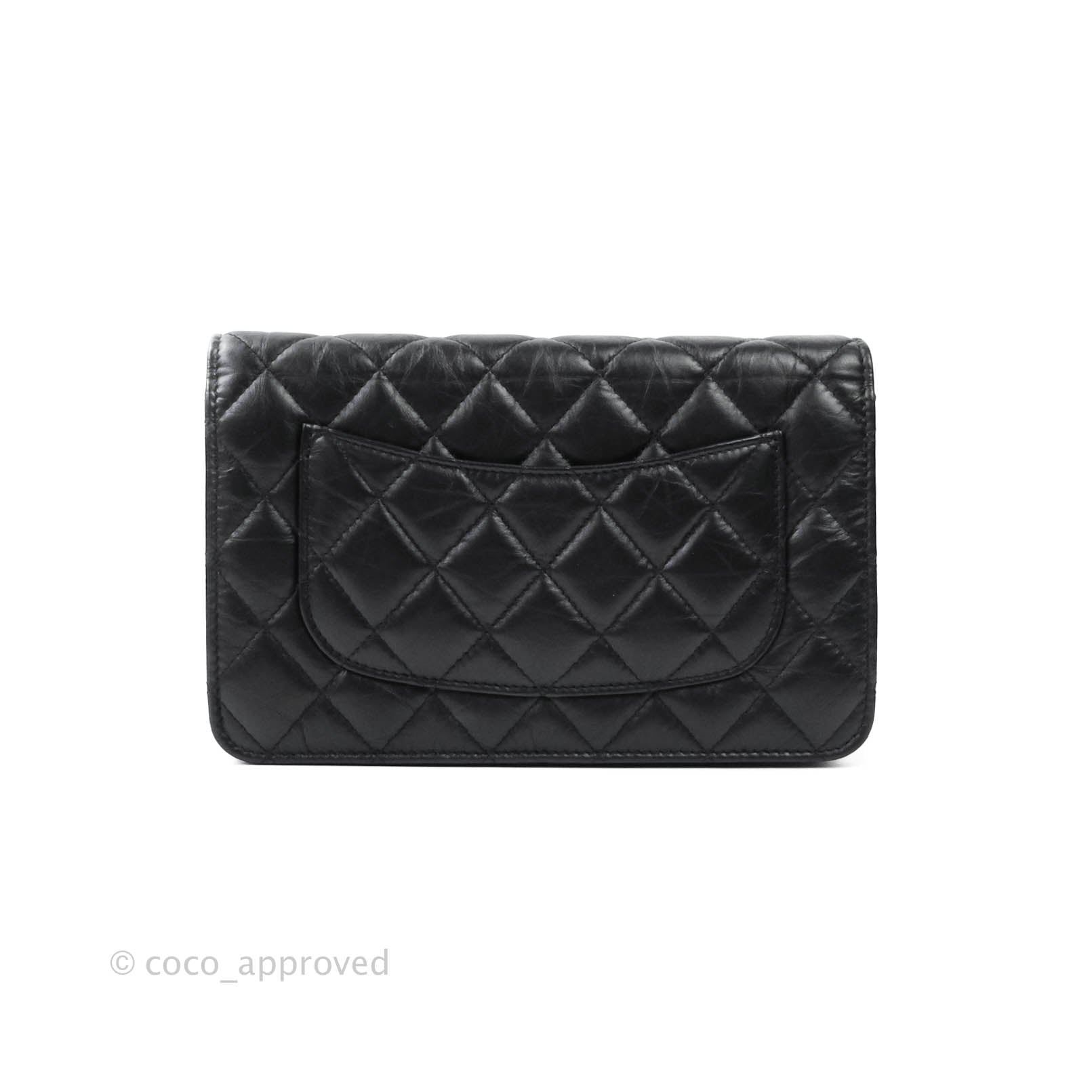 Chanel Reissue Wallet On Chain WOC So Black Aged Calfskin Black Hardwa –  Madison Avenue Couture
