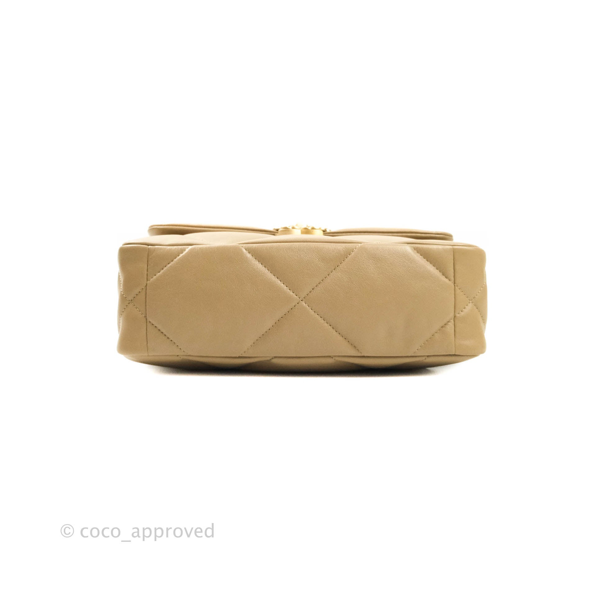 Chanel Beige CC 19 Small Flap Bag – The Closet
