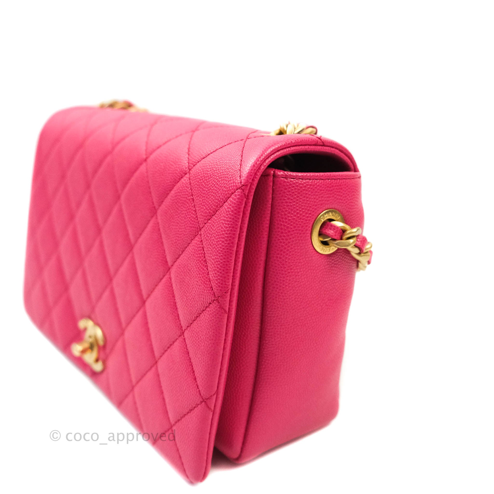Chanel Pearlecent Pink Quilted Vintage Small Tote Bag  STYLISHTOP