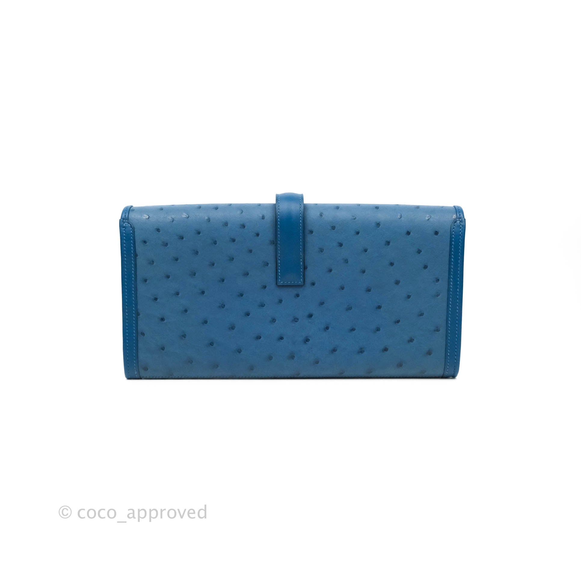 Hermès Electric Blue Epsom Leather Jige Elan 29 Clutch Bag