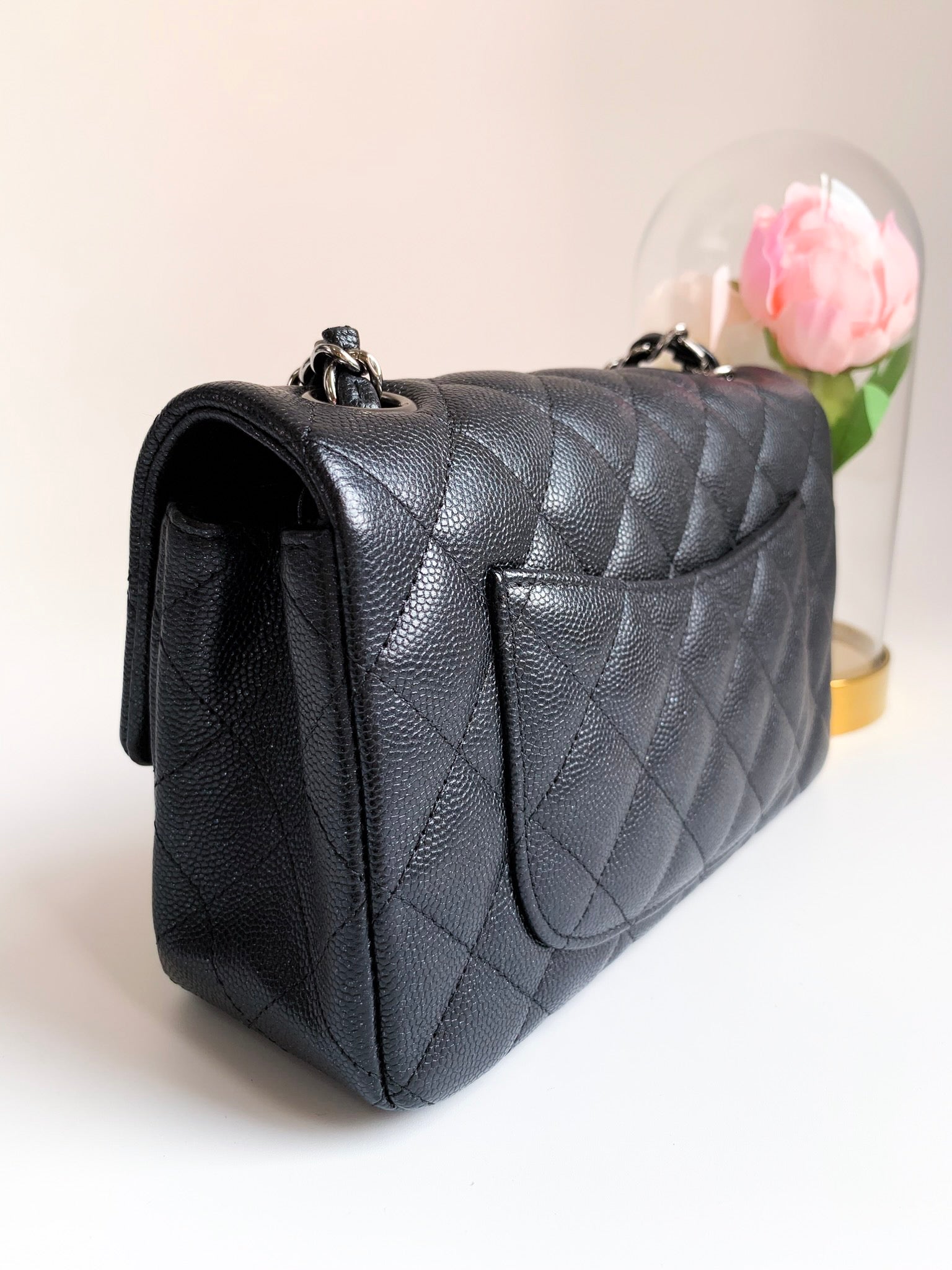 Chanel Quilted Mini Rectangular Black Lambskin Silver Hardware – Coco  Approved Studio