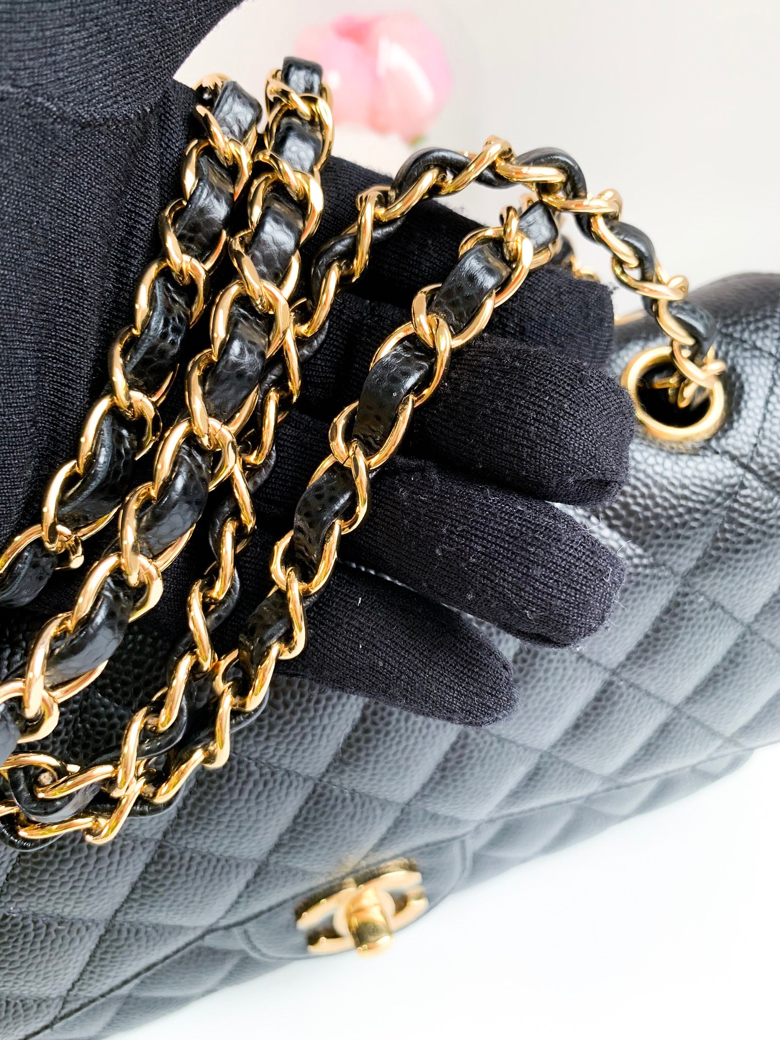 Chanel Classic Flap M/L Black Caviar GHW – Coco Approved Studio