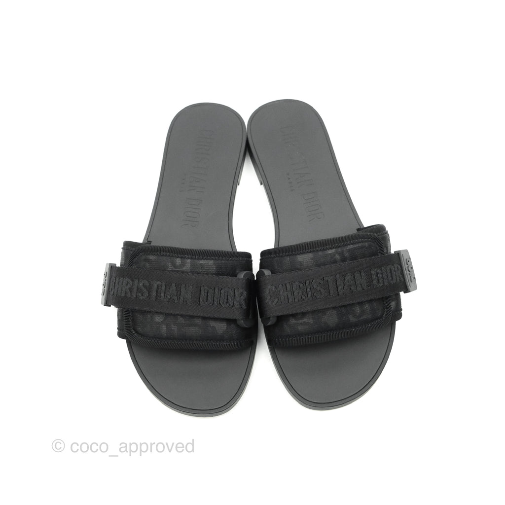 Dior The Dio(r)evolution Slippers Black Oblique