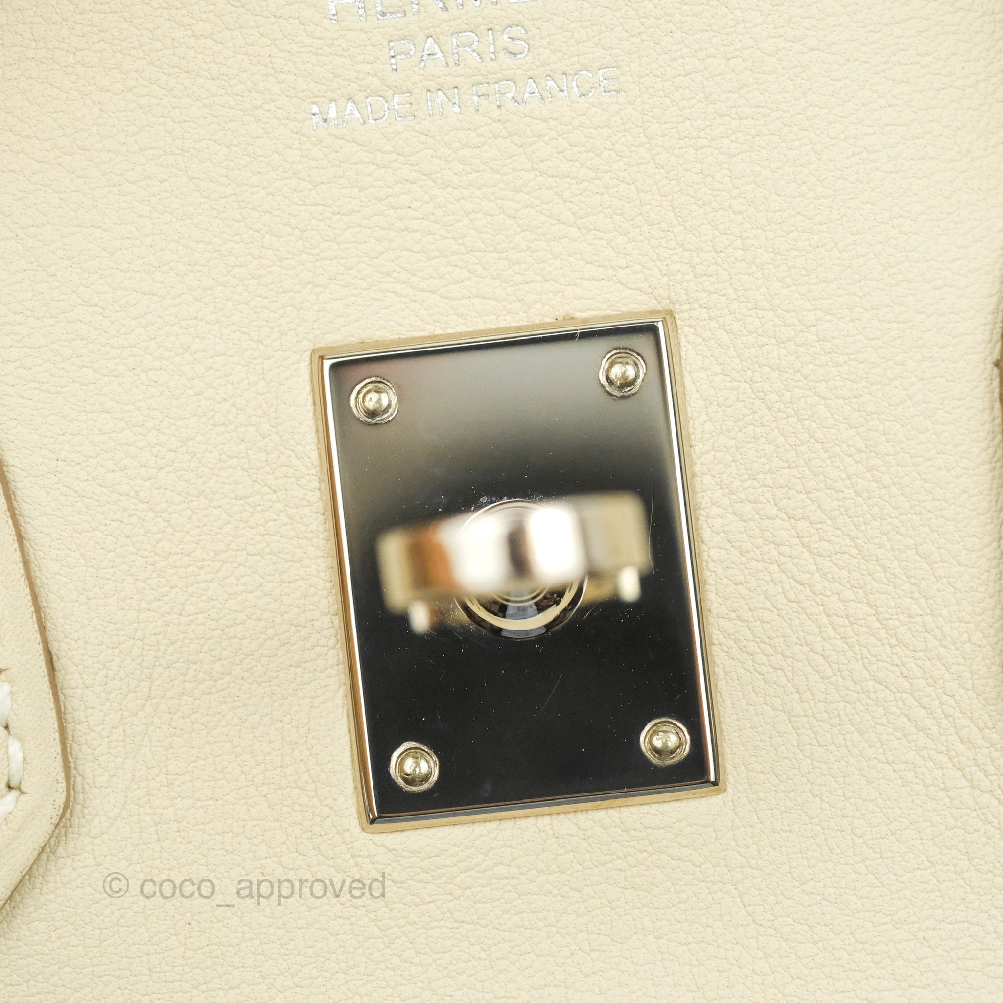 Hermes Birkin 25 Craie Swift Palladium Hardware – Coco Approved Studio