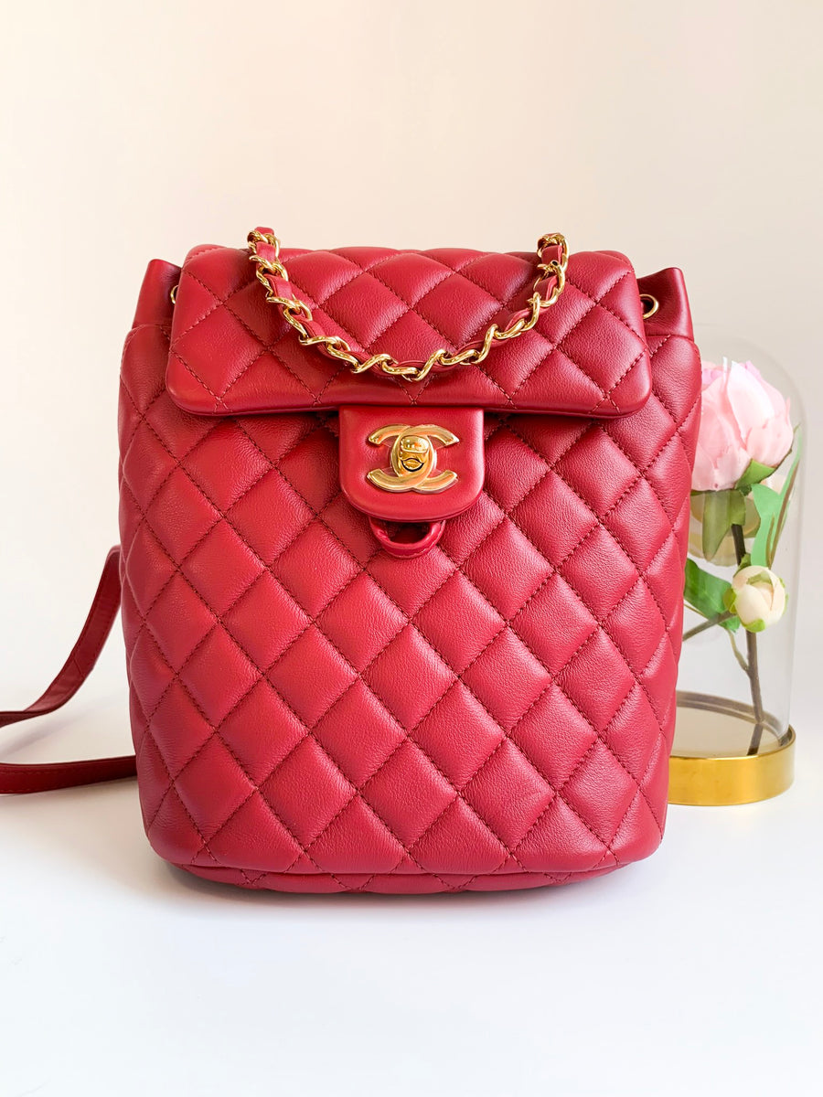 Chanel Red Mini Urban Spirit Backpack – Savonches
