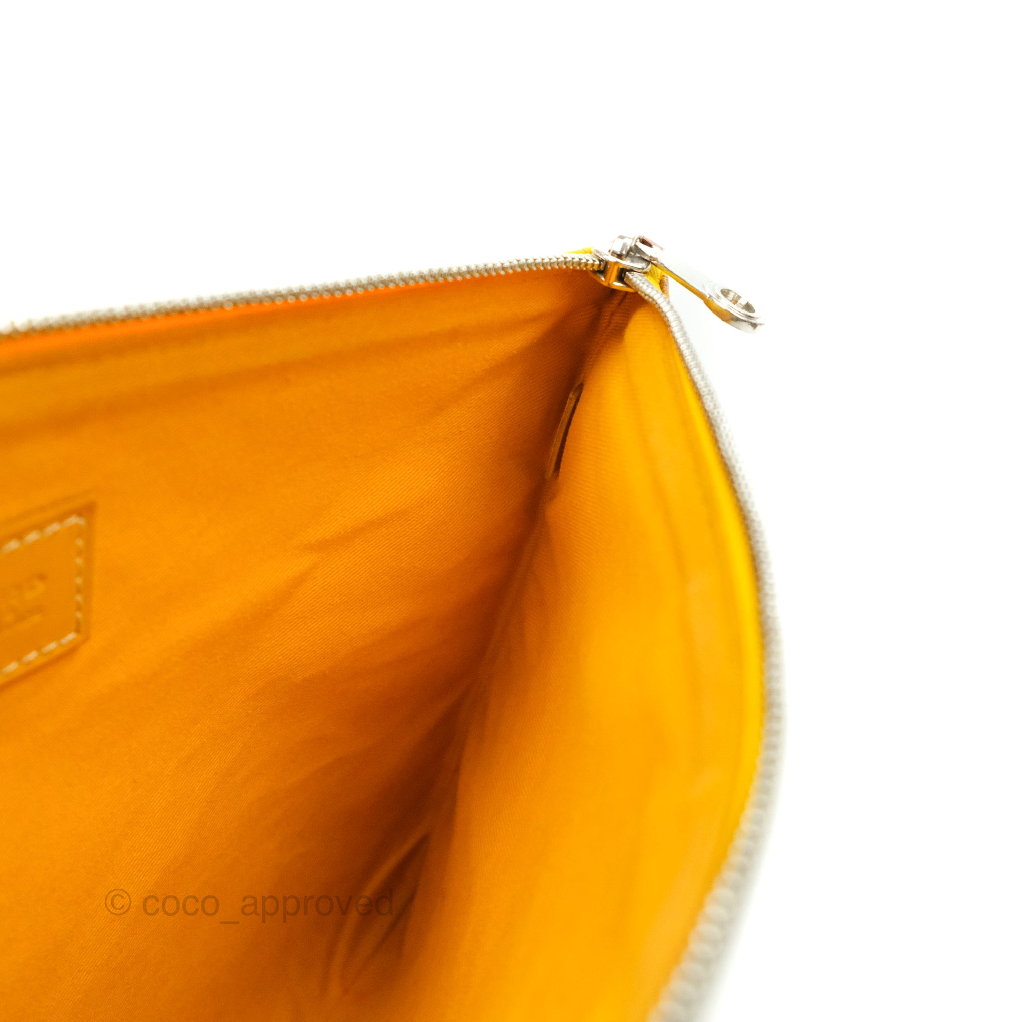 Goyard 2023 Goyardine Conti Zip Pouch w/Tags - Yellow Clutches, Handbags -  GOY37555