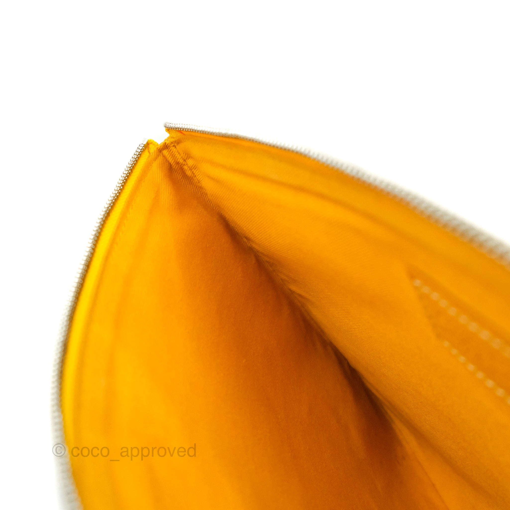 Goyard Senat MM Pouch Yellow Goyardine Canvas – Coco Approved Studio