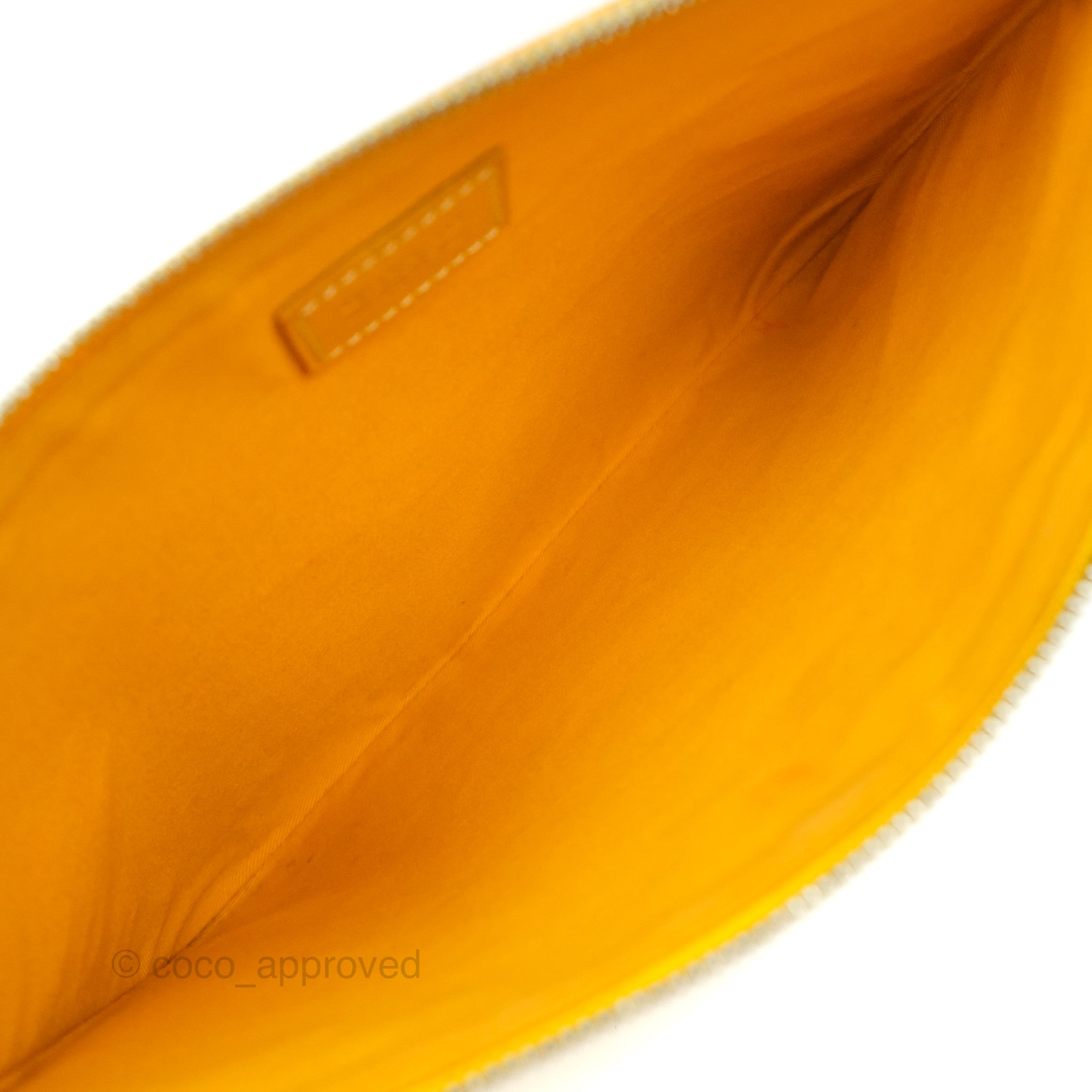 Goyard Senat MM Pouch Yellow Goyardine Canvas – Coco Approved Studio