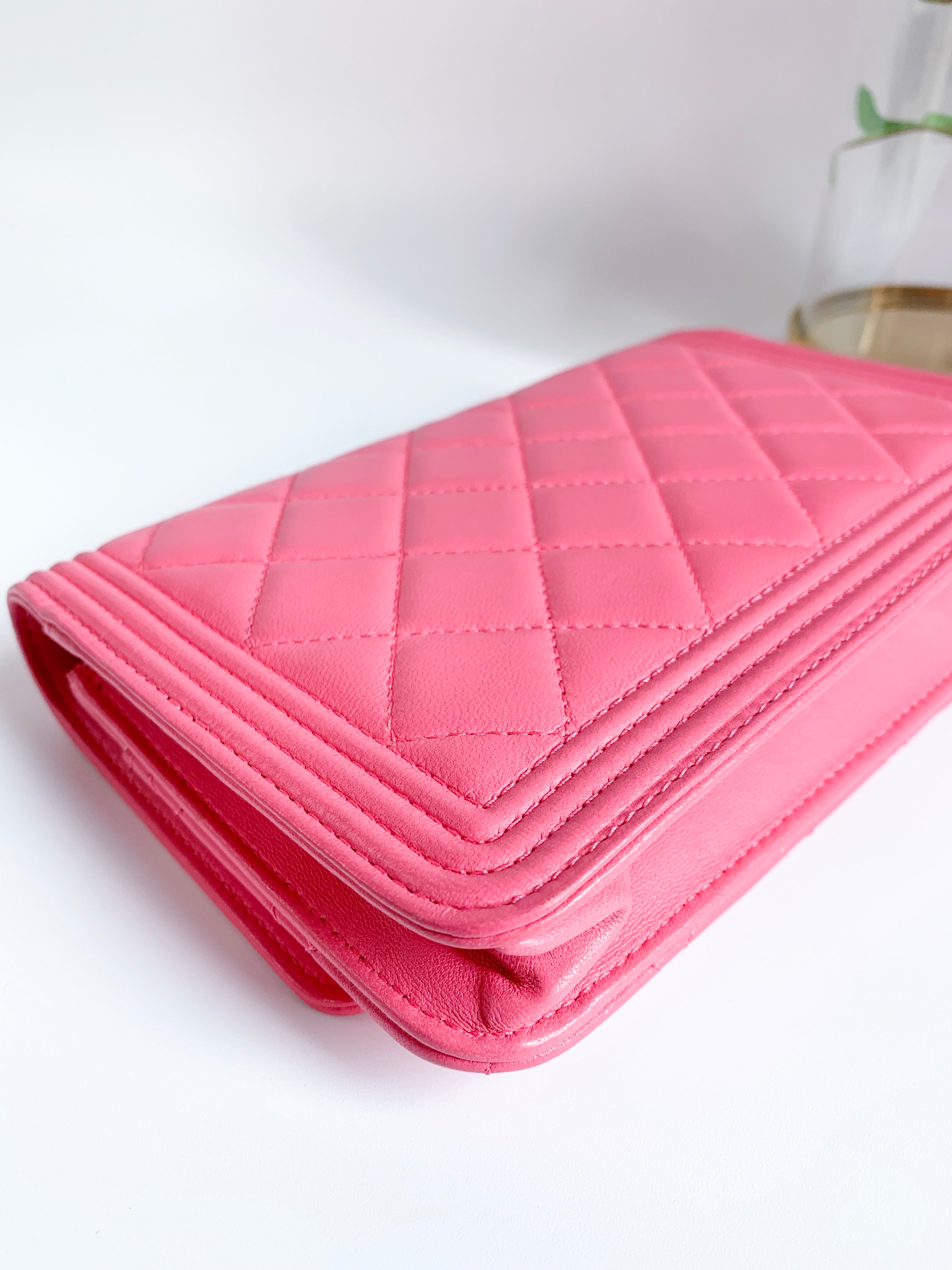 Chanel Wallets Pink Lambskin ref.622312 - Joli Closet