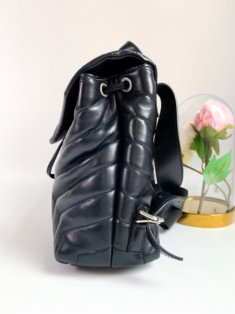 Saint Laurent Loulou Small Backpack⁣ Black – Coco Approved Studio