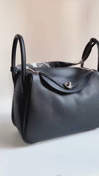 Hermès Lindy 30 Black PHW TC Leather – Coco Approved Studio