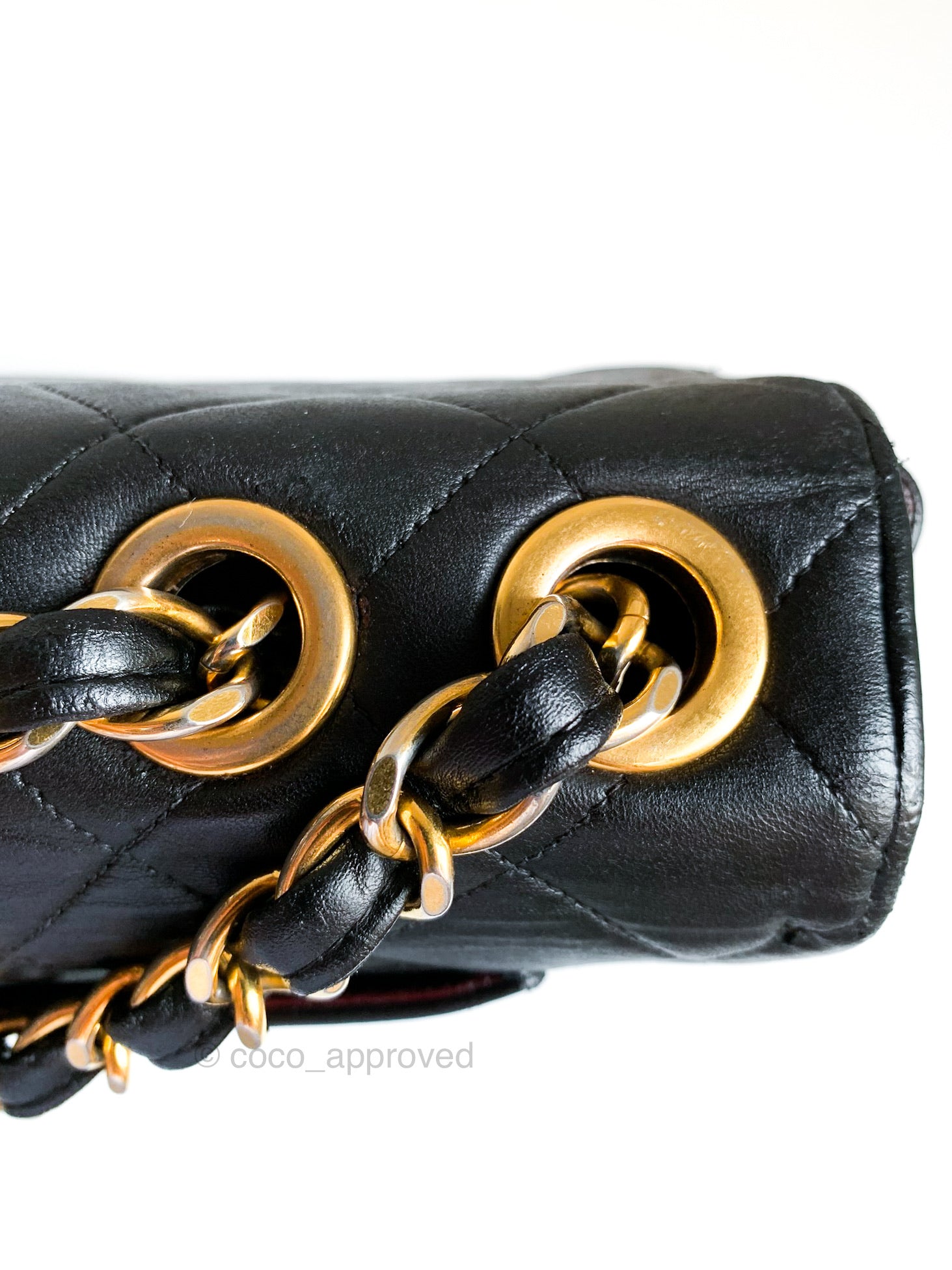 Chanel Vintage XL Jumbo Single Flap Black Lambskin 24K Gold Hardware – Coco  Approved Studio